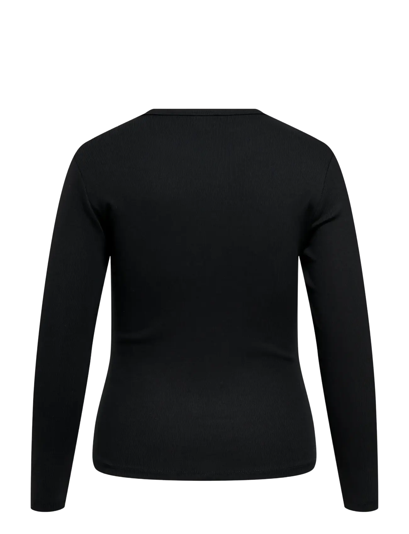 ONLY Carmakoma - CARVAL L/S O-NECK TOP JRS NOOS - langerma toppar - black - 1