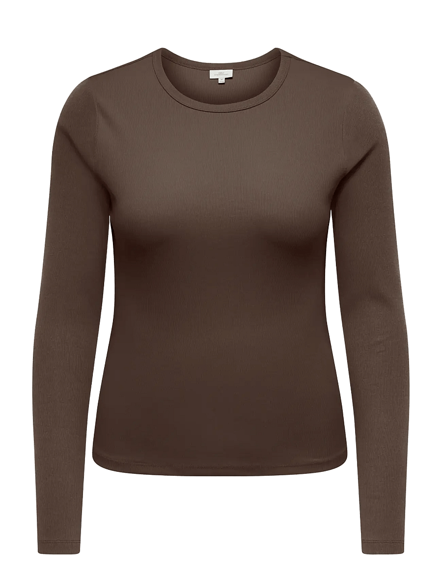 ONLY Carmakoma - CARVAL L/S O-NECK TOP JRS NOOS - langærmede toppe - bracken - 1
