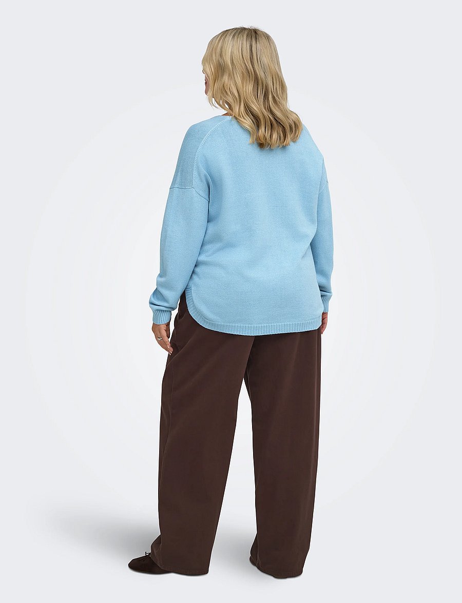 ONLY Carmakoma - CARGIANNA-SILLA MW STR BELT PANT PNTNOOS - coffee bean - 3