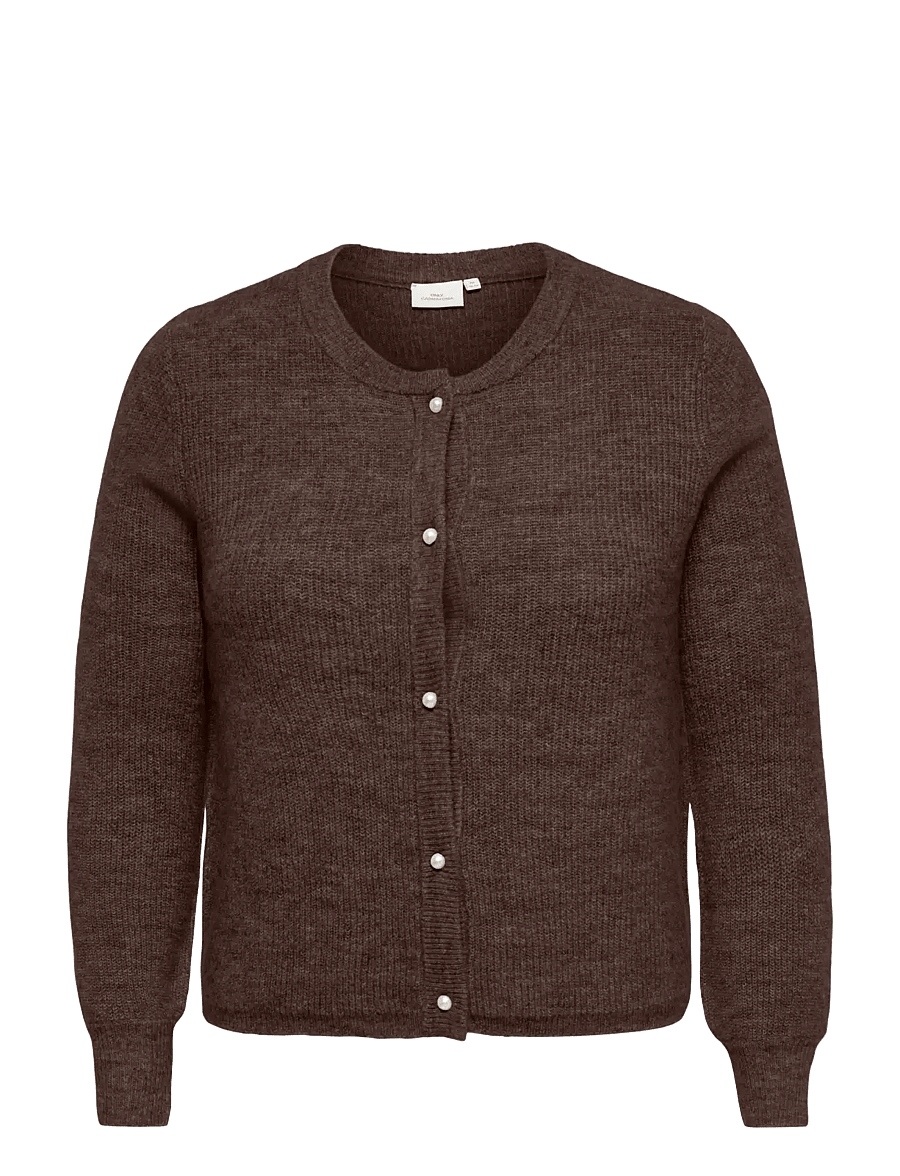ONLY Carmakoma - CARROSE L/S CARDIGAN KNT. - bracken - 0