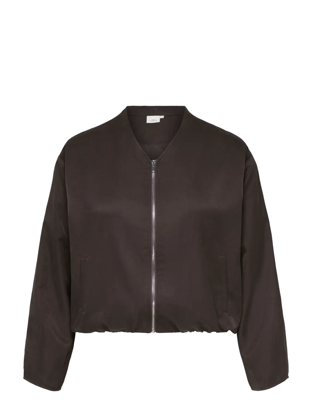 ONLY Carmakoma CARLUCCA L/S ZIP BOMBER PNT - Jacken - COFFEE BEAN / brown