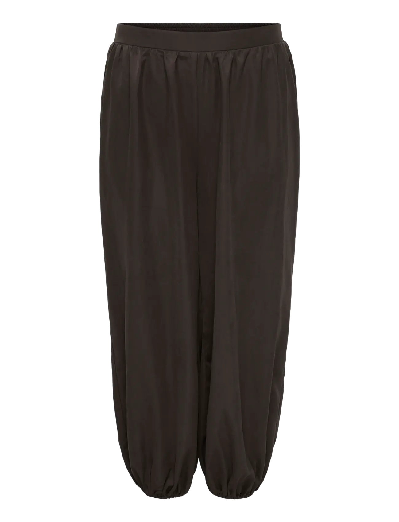 ONLY Carmakoma CARLUCCA BALLOON PANT PNT - Hosen mit geradem Bein - COFFEE BEAN / brown