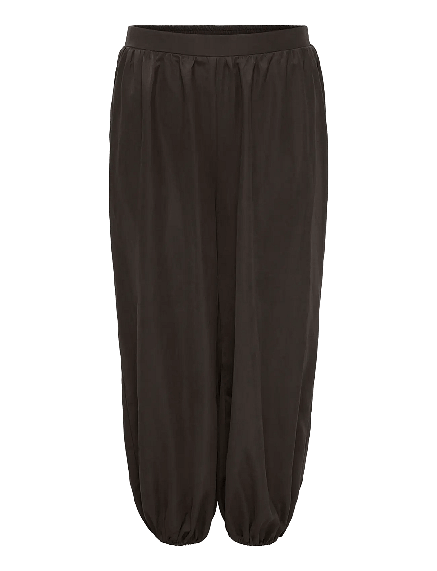 ONLY Carmakoma - CARLUCCA BALLOON PANT PNT - hosen mit geradem bein - coffee bean - 0