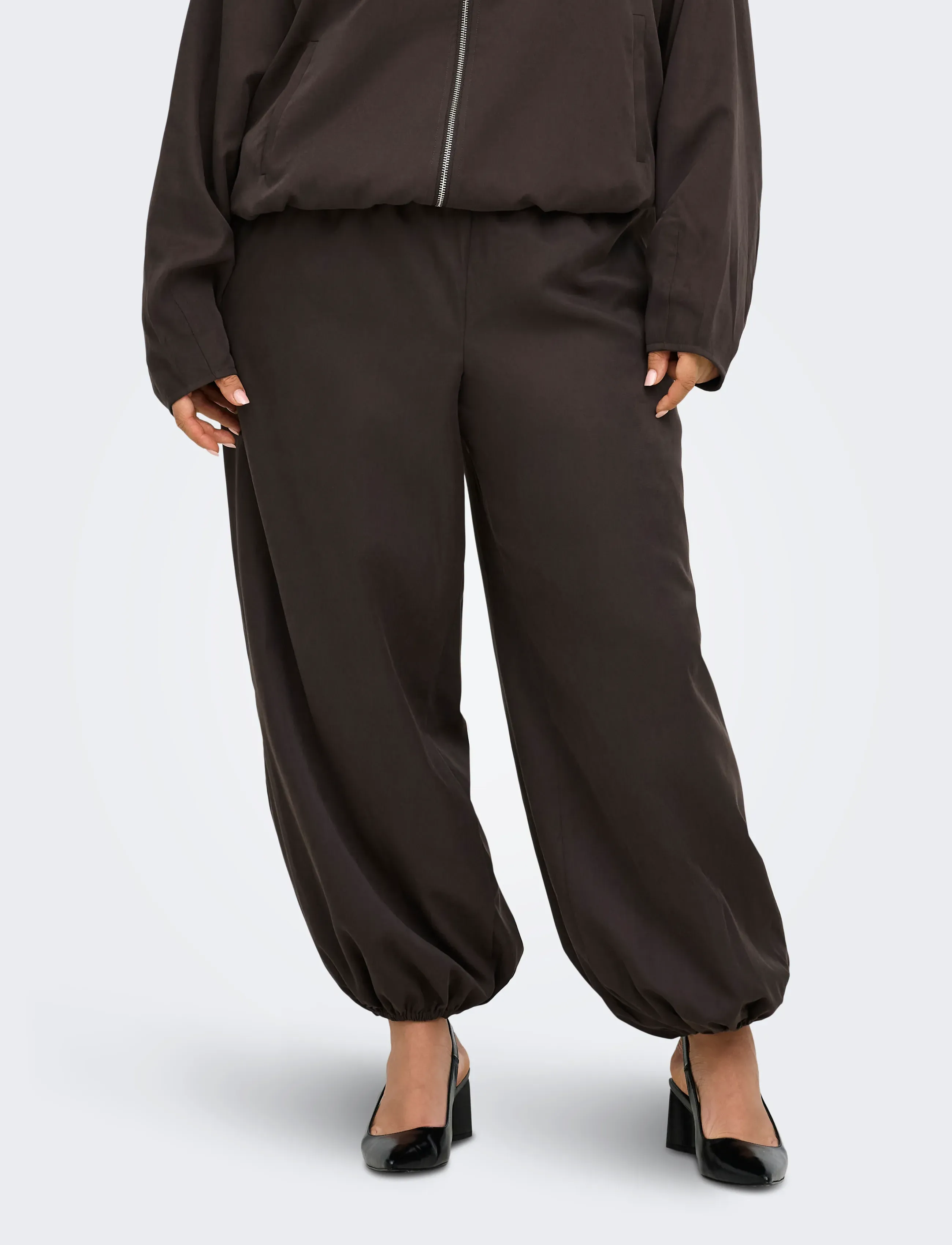 ONLY Carmakoma - CARLUCCA BALLOON PANT PNT - laveste priser - coffee bean - 0