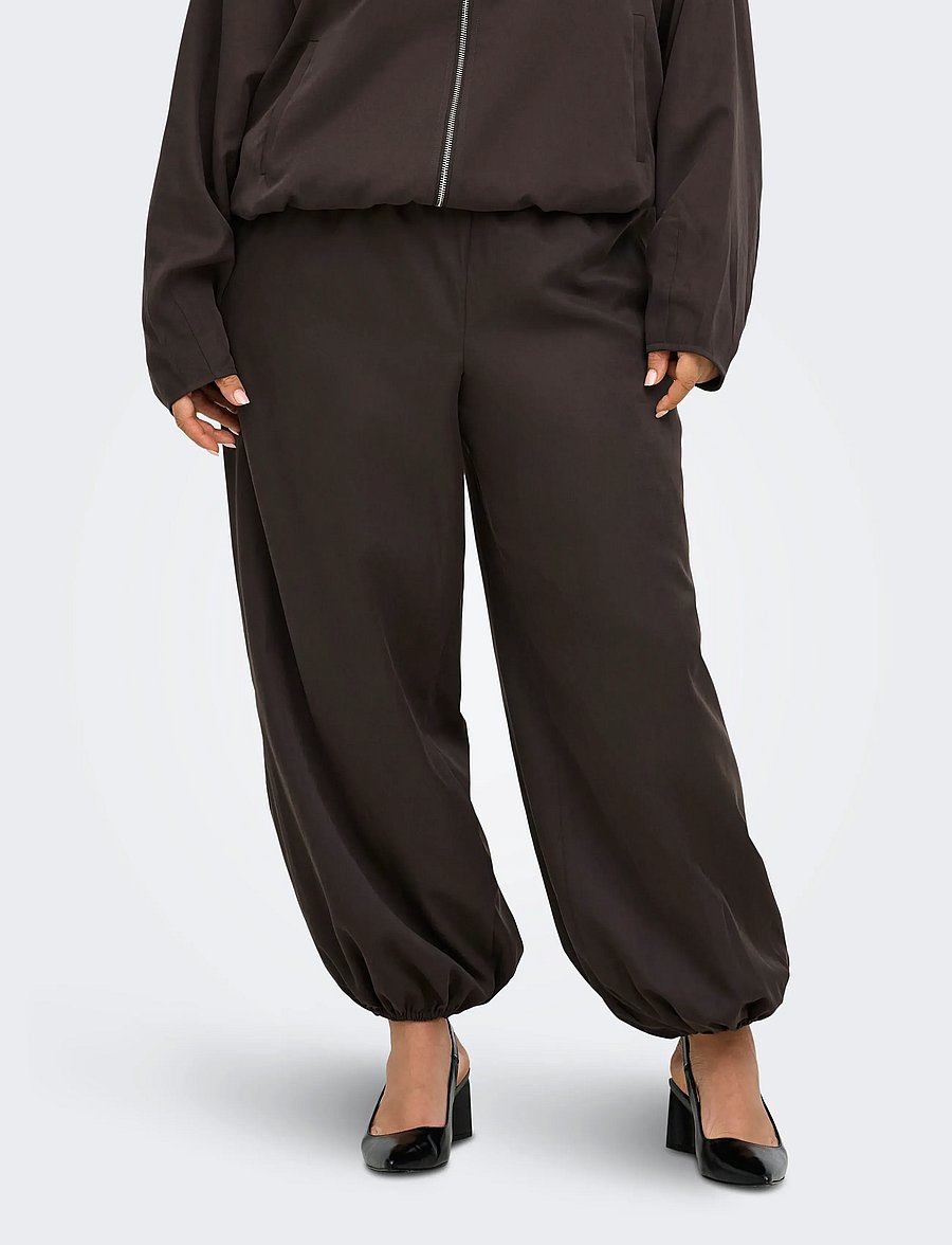 ONLY Carmakoma - CARLUCCA BALLOON PANT PNT - barrel-püksid - coffee bean - 0