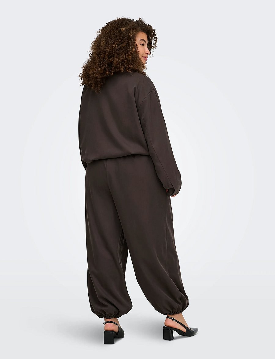 ONLY Carmakoma - CARLUCCA BALLOON PANT PNT - barrel-püksid - coffee bean - 3