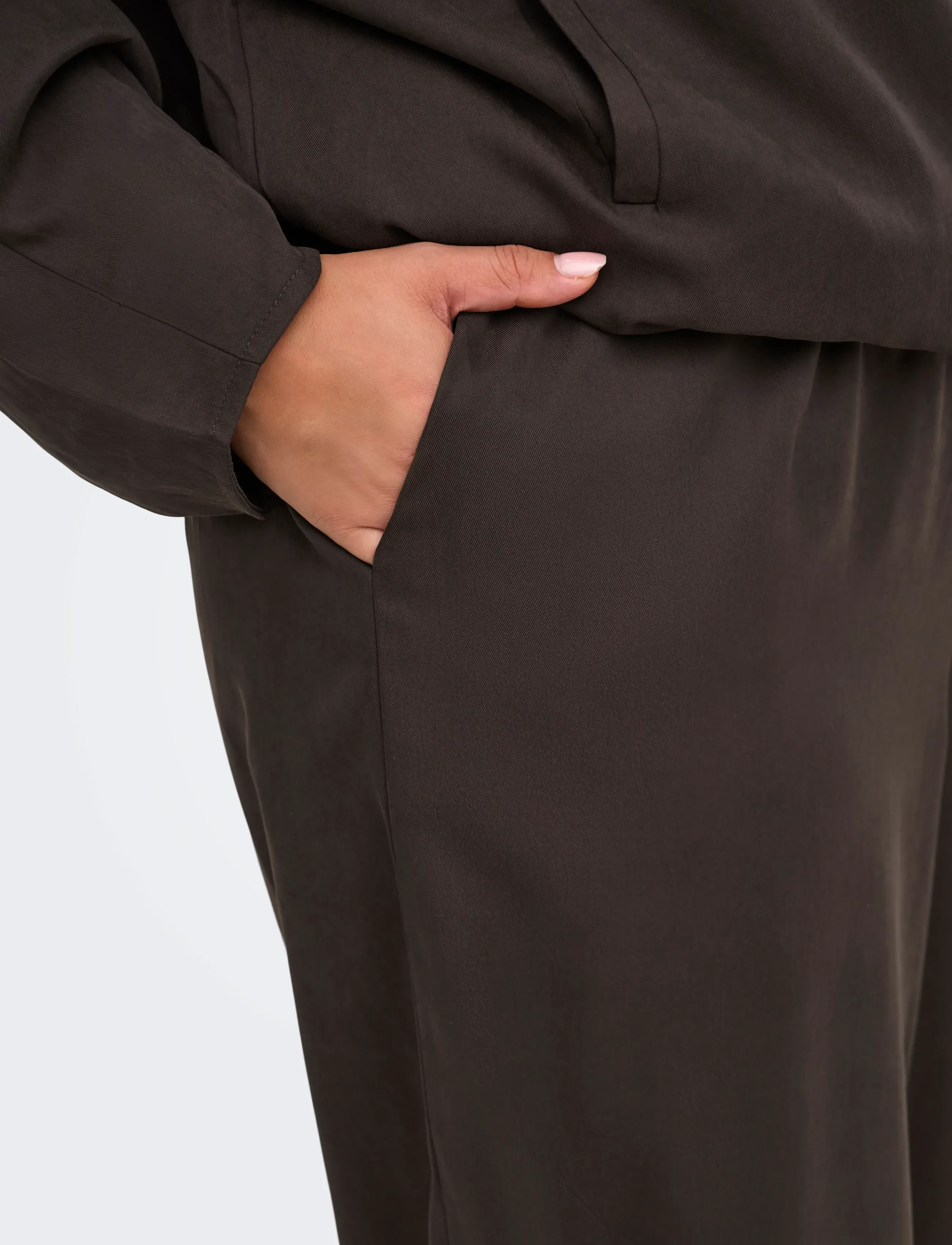 ONLY Carmakoma - CARLUCCA BALLOON PANT PNT - laveste priser - coffee bean - 5