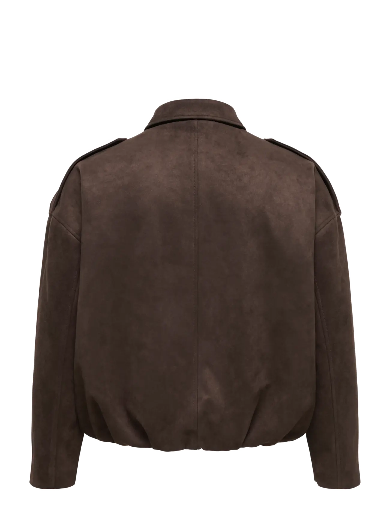 ONLY Carmakoma - CARMOON-STINA L/S FAUX SUEDE BOMBER OTW - chocolate torte - 2