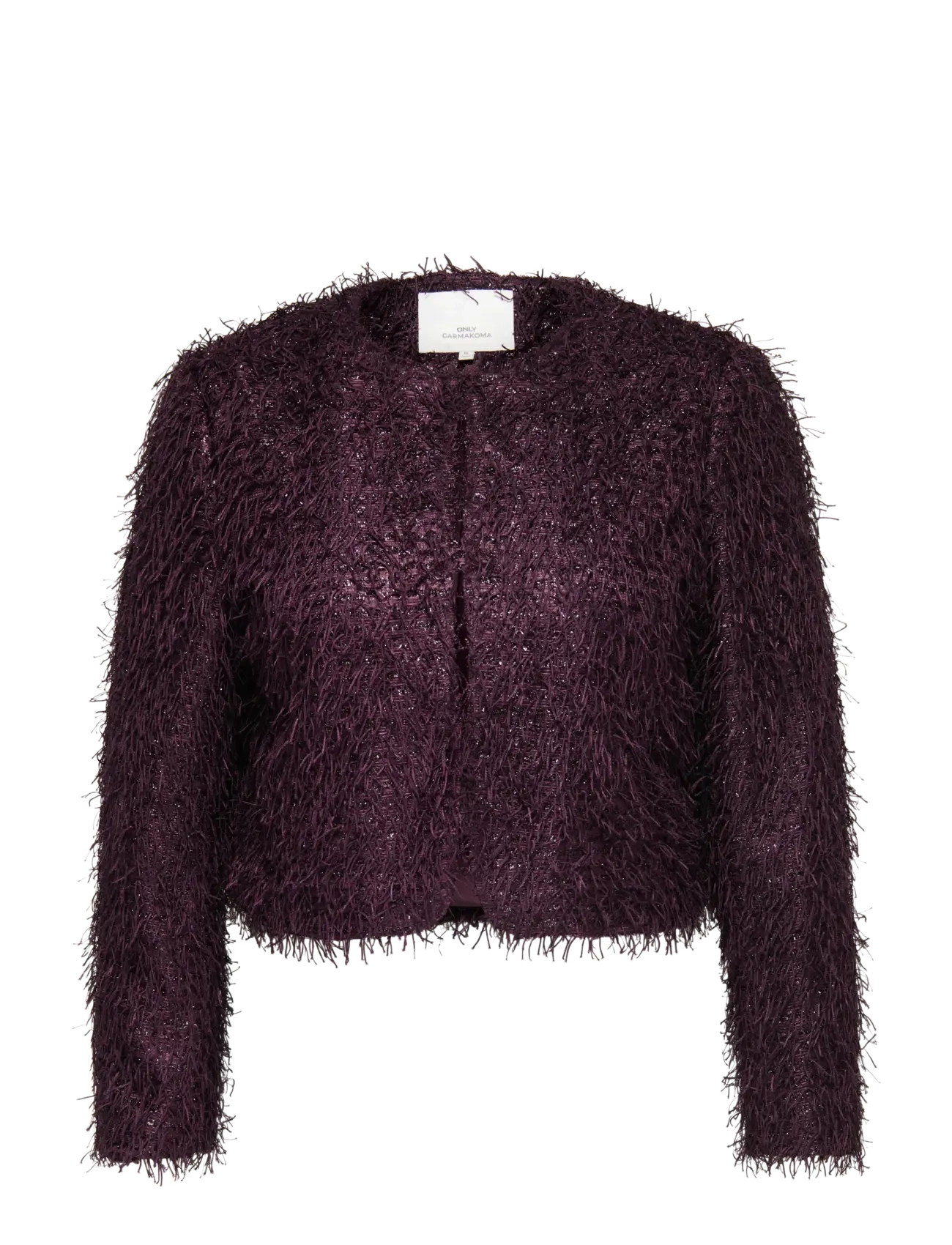 ONLY Carmakoma CARNEWLISE SHORT JACKET OTW - Jackets & Coats - WINETASTING / burgundy