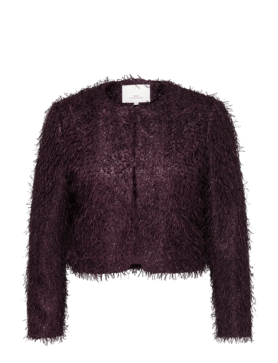 ONLY Carmakoma - CARNEWLISE SHORT JACKET OTW - faux fur - winetasting - 0