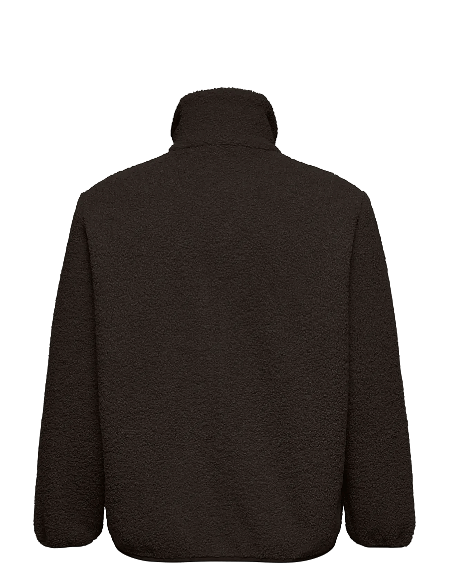 ONLY Carmakoma - CAREVA TEDDY JACKET OTW - kunstpelz - chocolate torte - 2