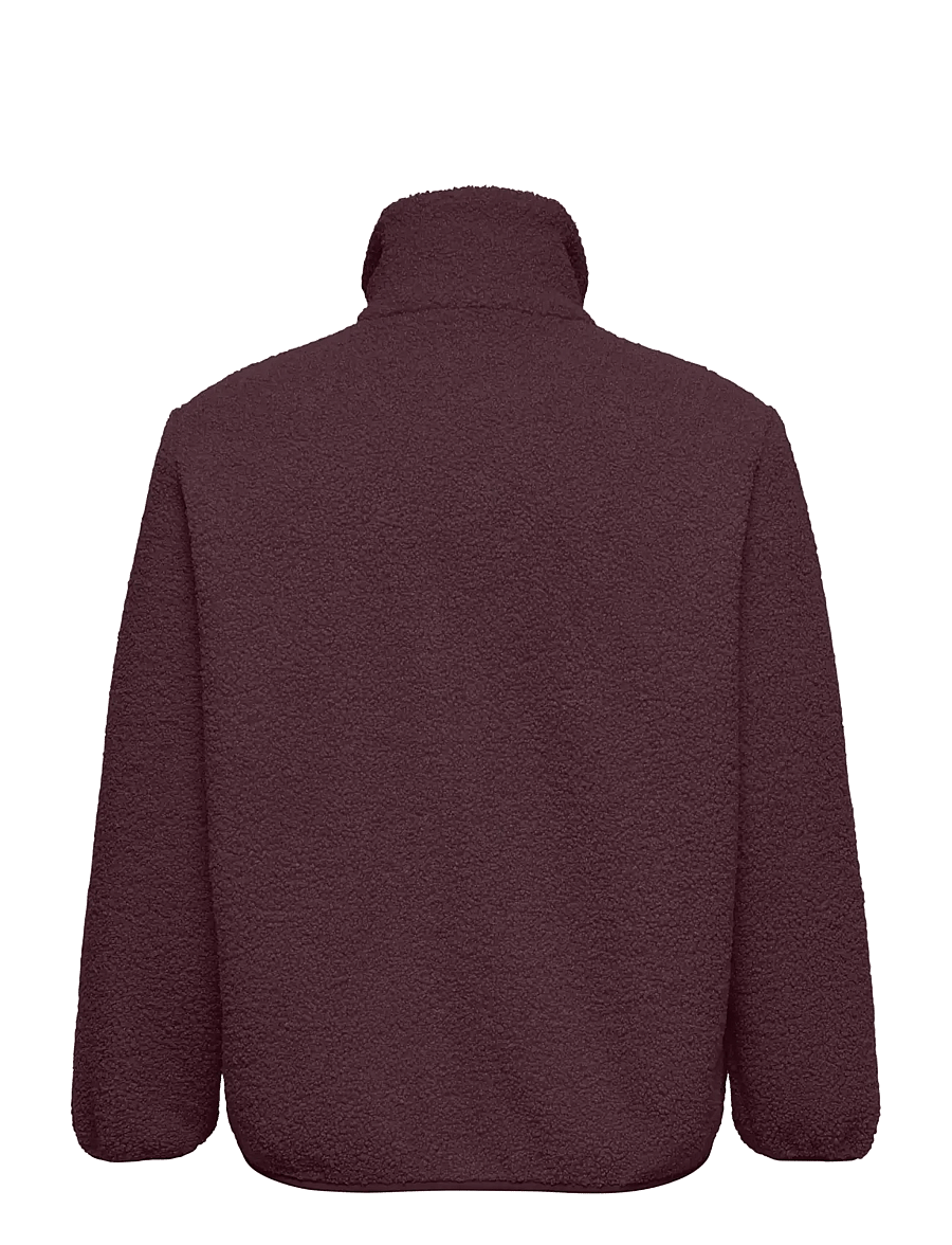 ONLY Carmakoma - CAREVA TEDDY JACKET OTW - kunstpelz - winetasting - 1