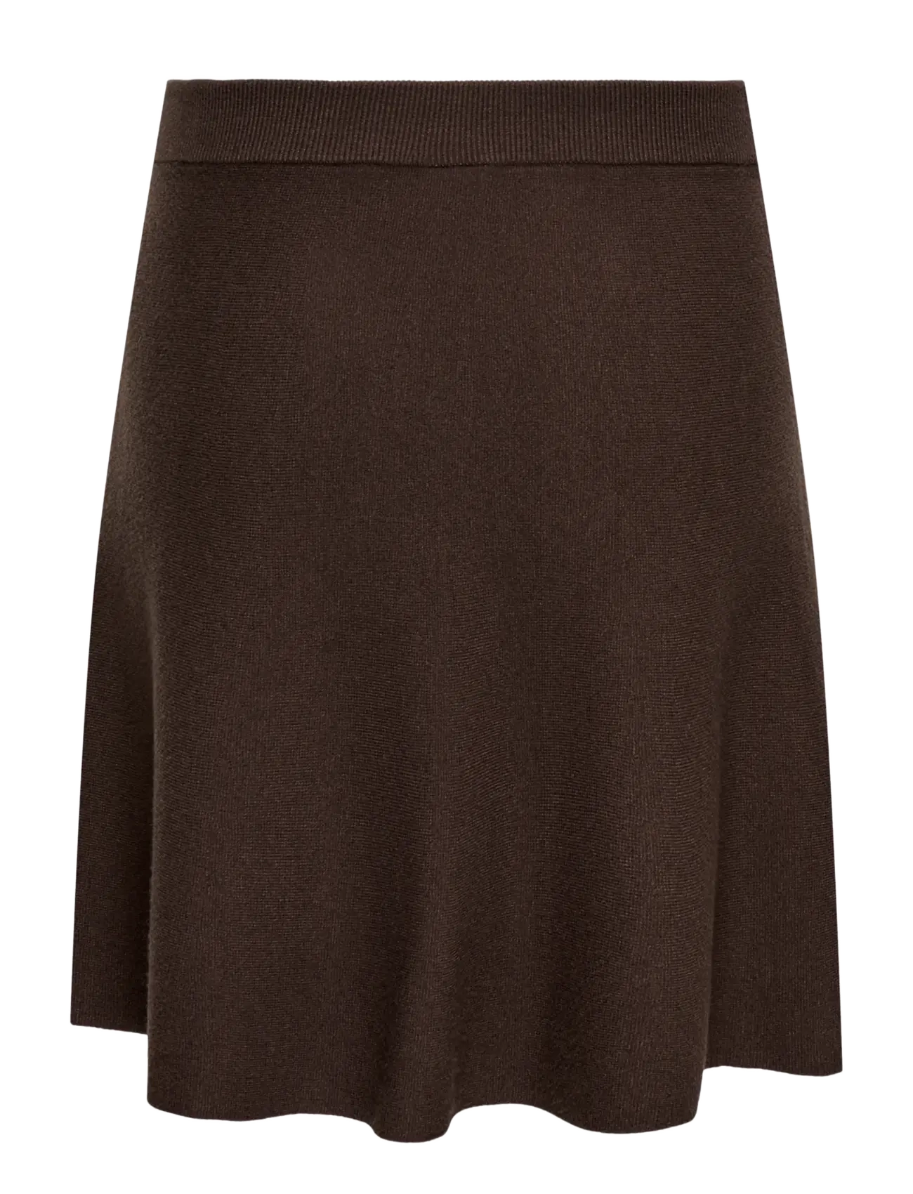 ONLY Carmakoma - CARAMAR SKATER MINI SKIRT KNT - strickröcke - coffee bean - 2