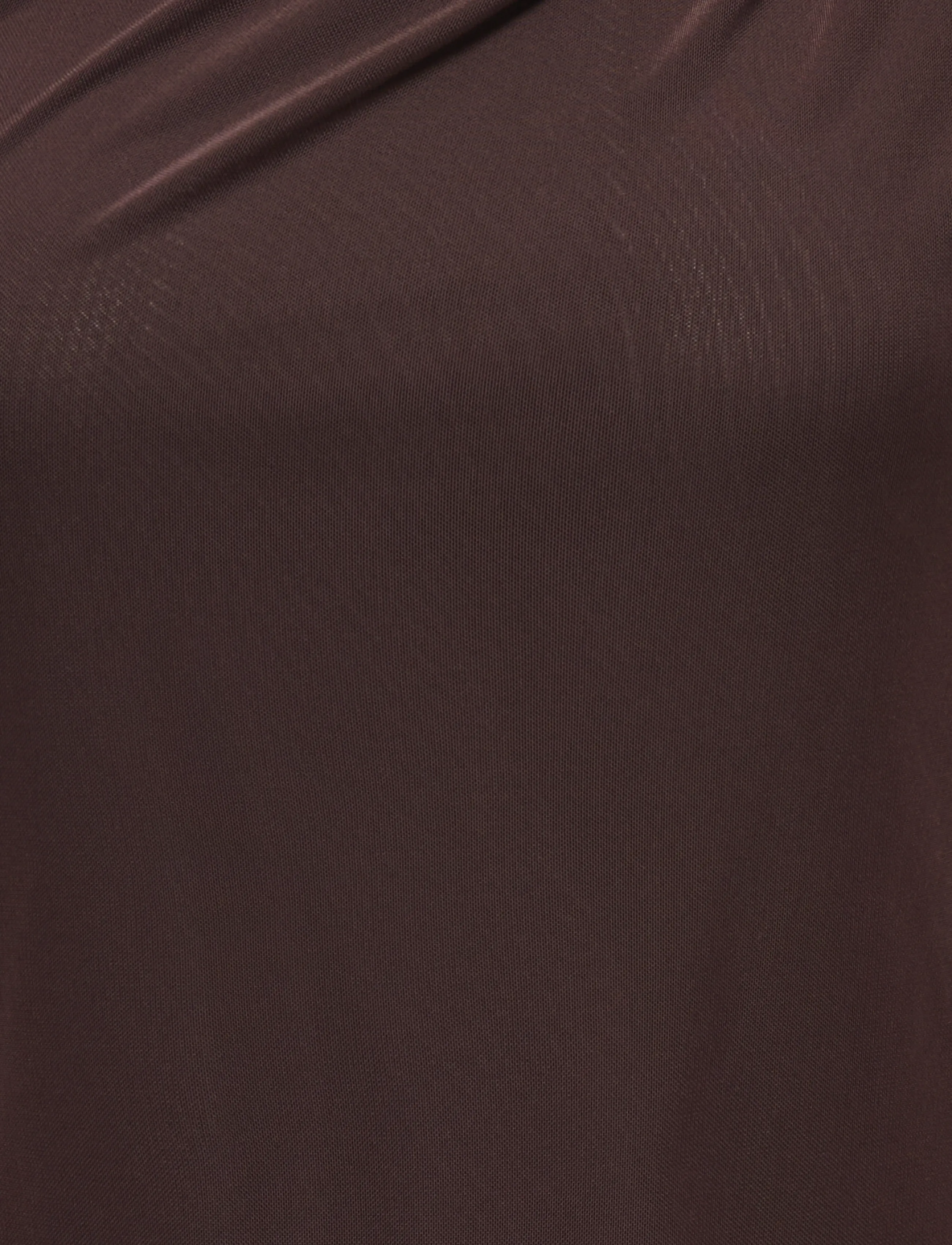 ONLY Carmakoma - CARSARA L/S MESH TOP JRS - chocolate torte - 2