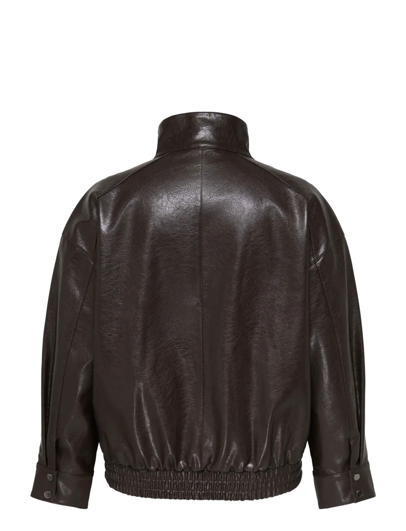 ONLY Carmakoma - CARJULIA FAUX LEATHER OVZ. BOMBER  OTW - frühlingsjacken - chocolate torte - 1