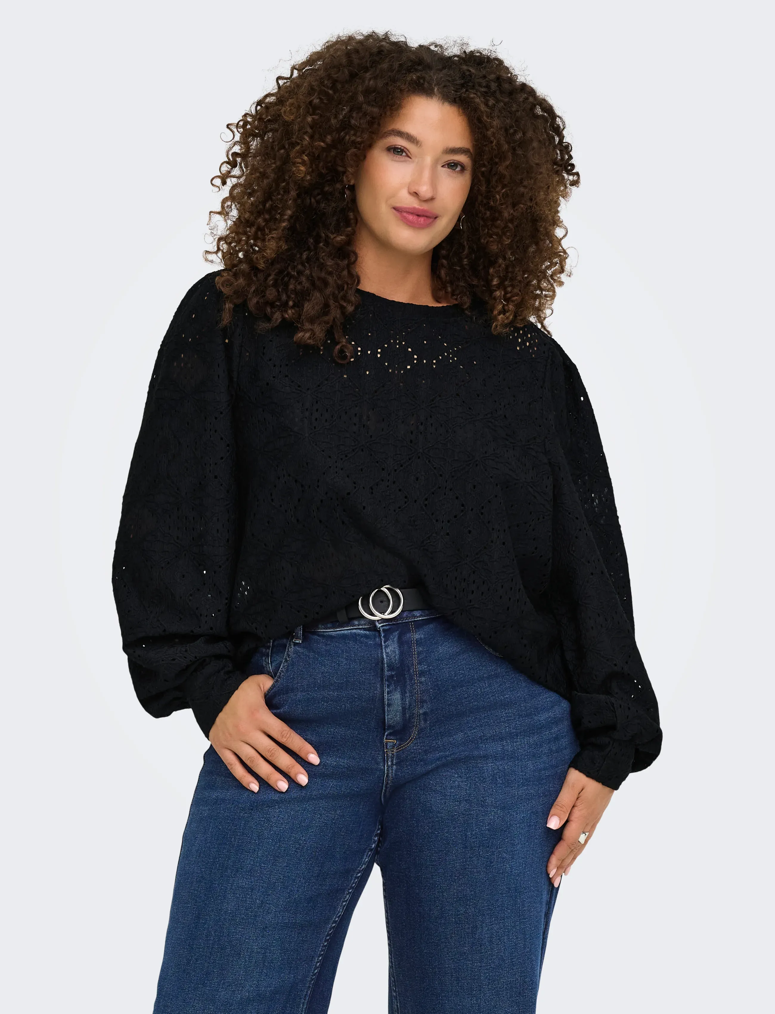 Carhellen L/S O-Neck Blouse Jrs Bf