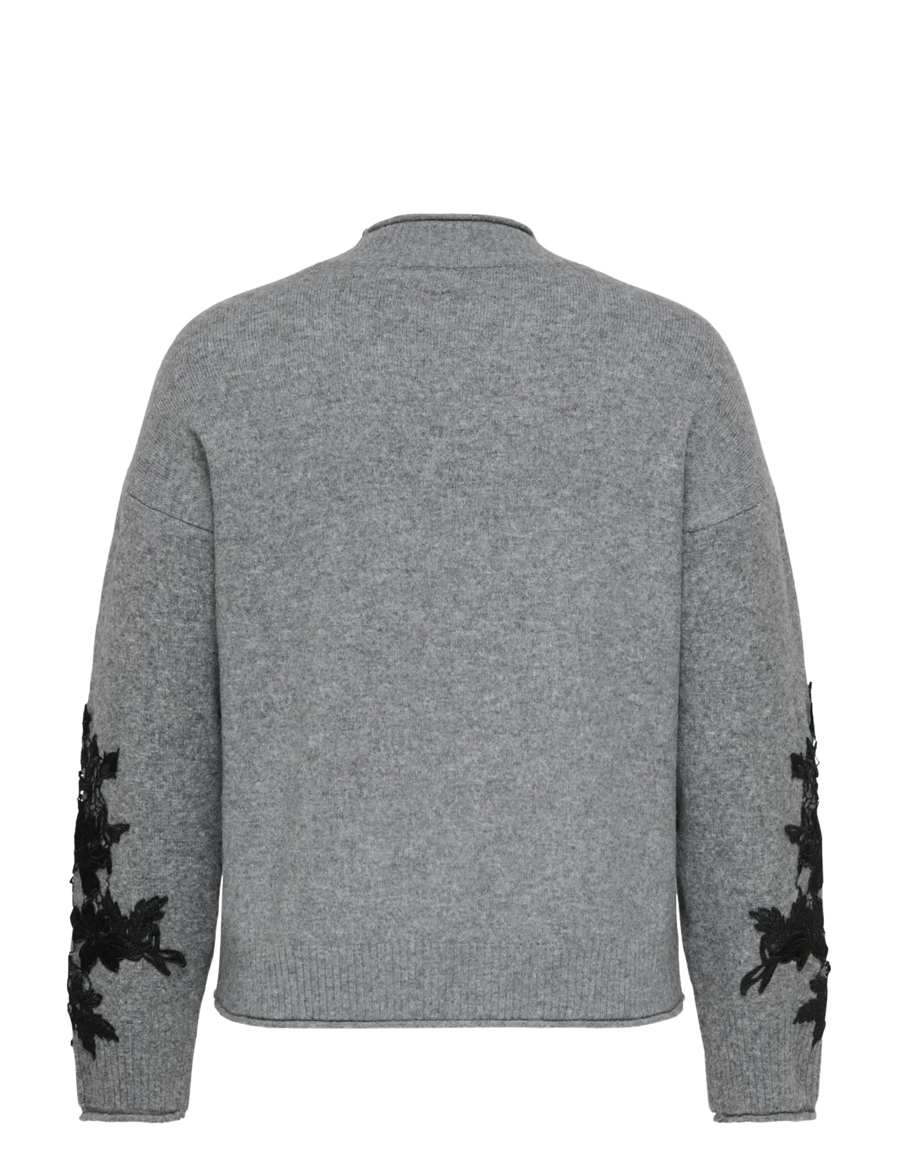 ONLY Carmakoma - CARLISA LS HIGHNECK DETAIL KNT - medium grey melange - 2
