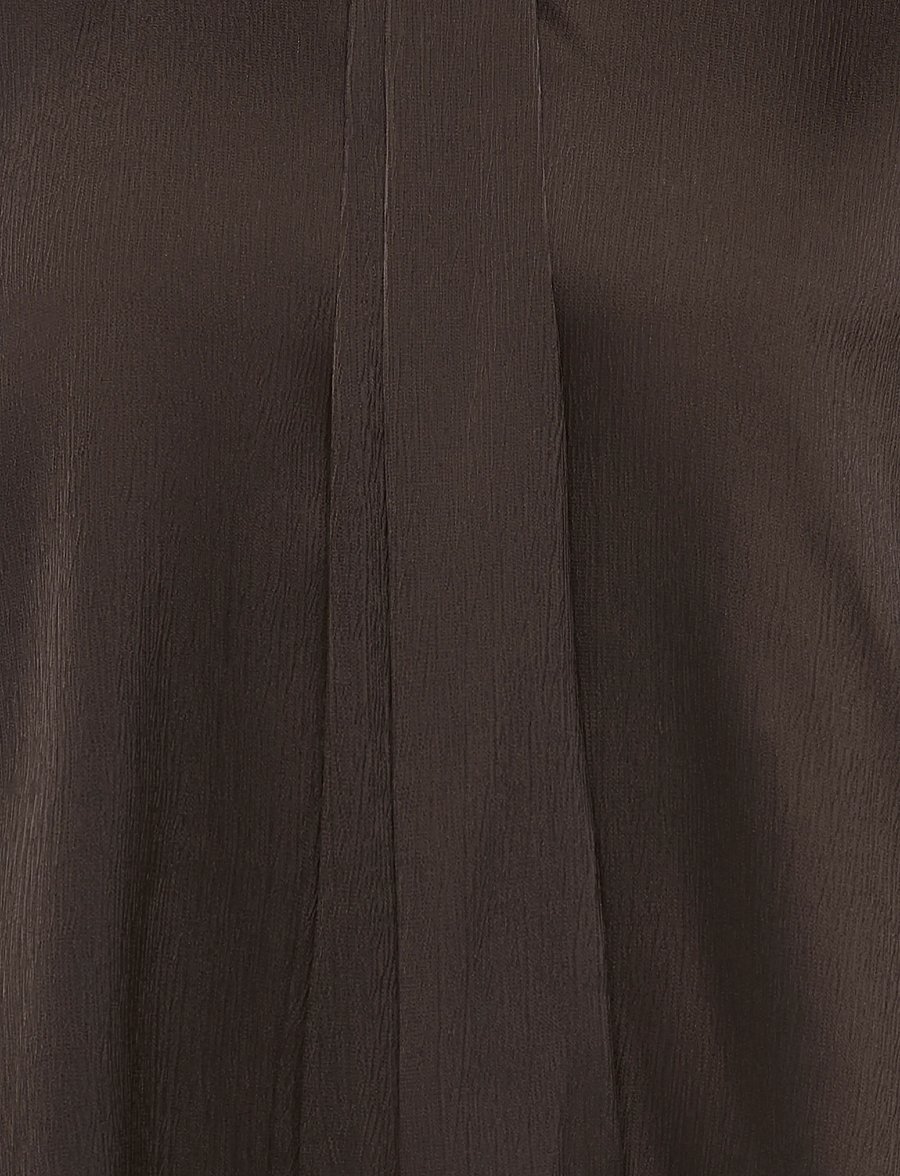 ONLY Carmakoma - CARJOANNA L/S TIE TOP WVN - coffee bean - 2