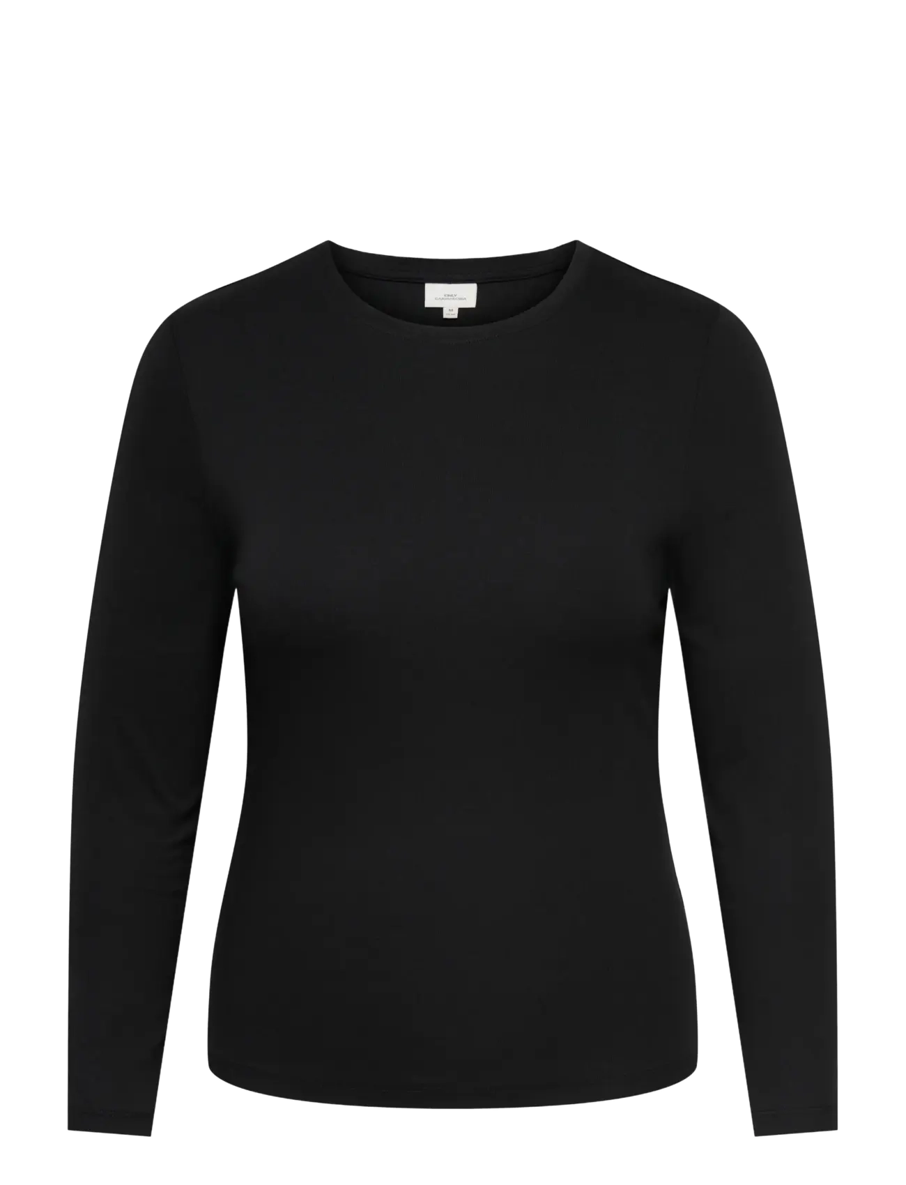 ONLY Carmakoma CARRILEY L/S O-NECK TOP JRS NOOS - Langærmede toppe - BLACK / black