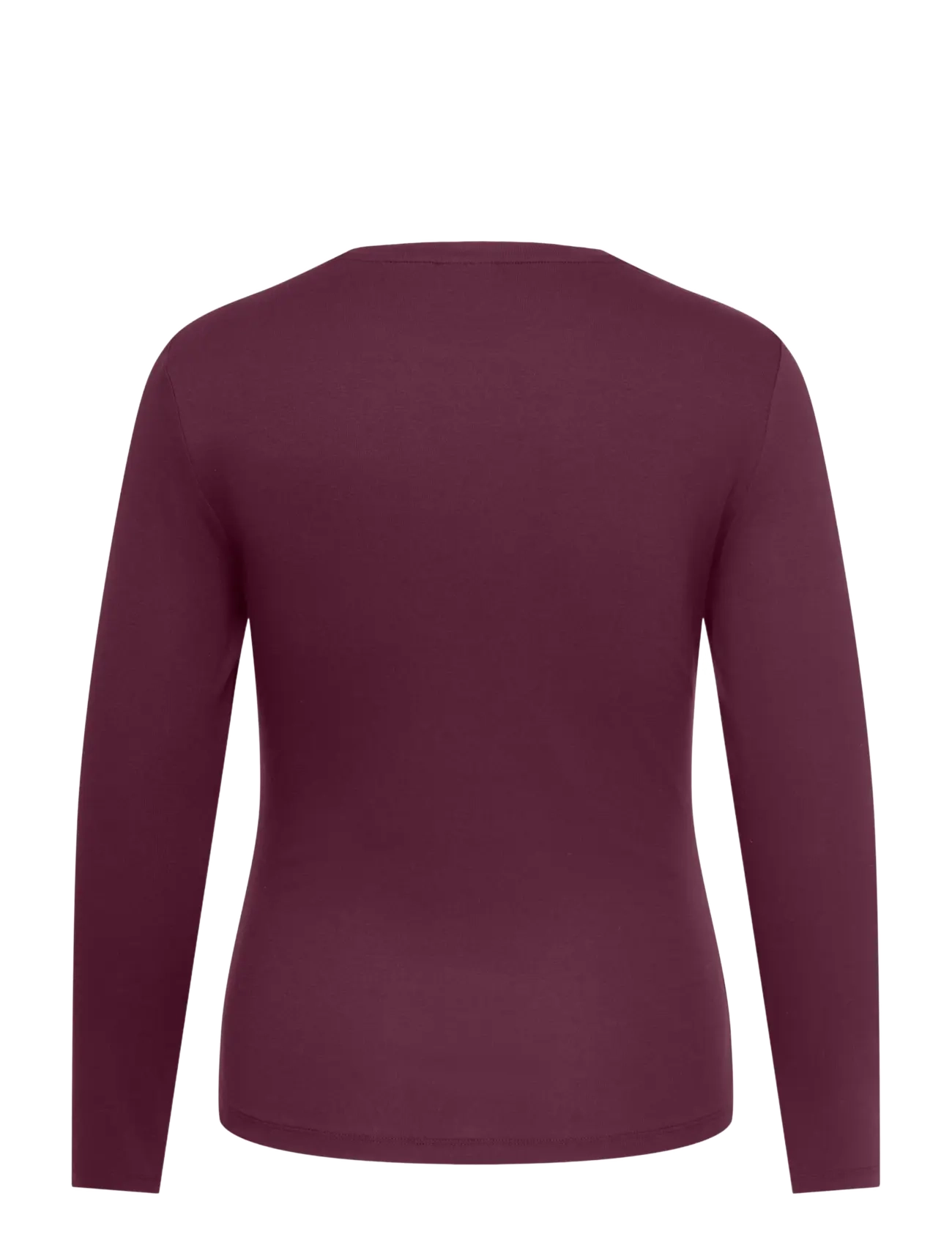 ONLY Carmakoma - CARRILEY L/S O-NECK TOP JRS NOOS - pikkade varrukatega alussärgid - winetasting - 1