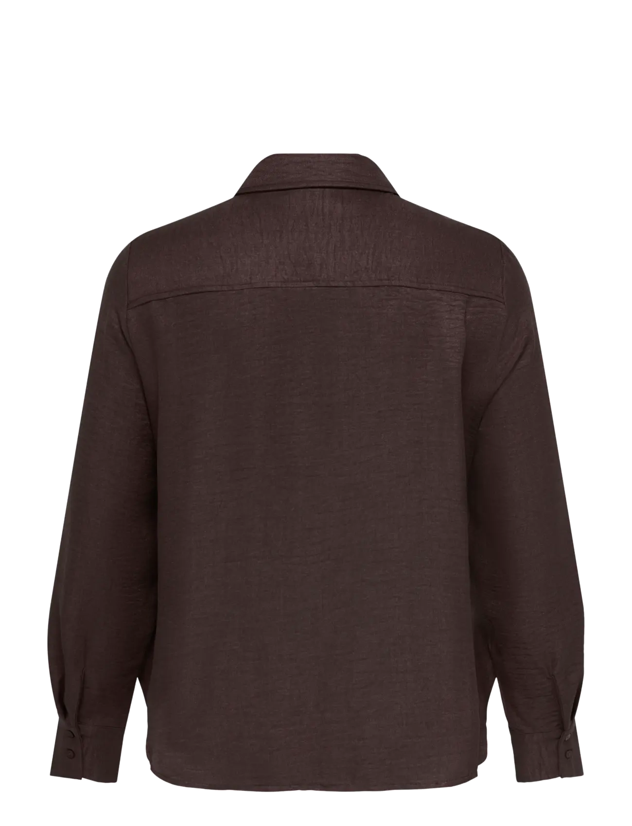 ONLY Carmakoma - CARBAY L/S TOPSTITCH CUFF SHIRT WVN BF - coffee bean - 1
