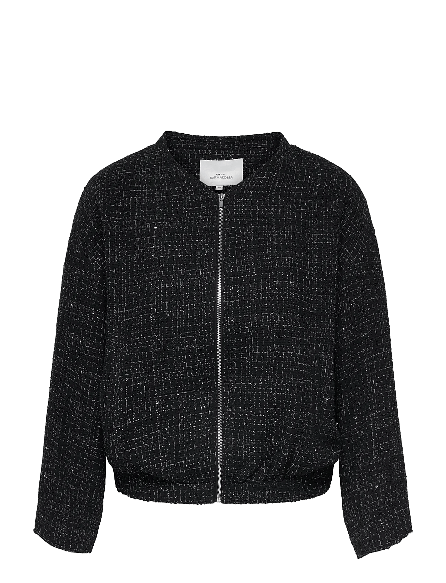 ONLY Carmakoma - CARAMAYA L/S BOUCLE GLITTER BOMBER PNT - bomberjakid - black - 1