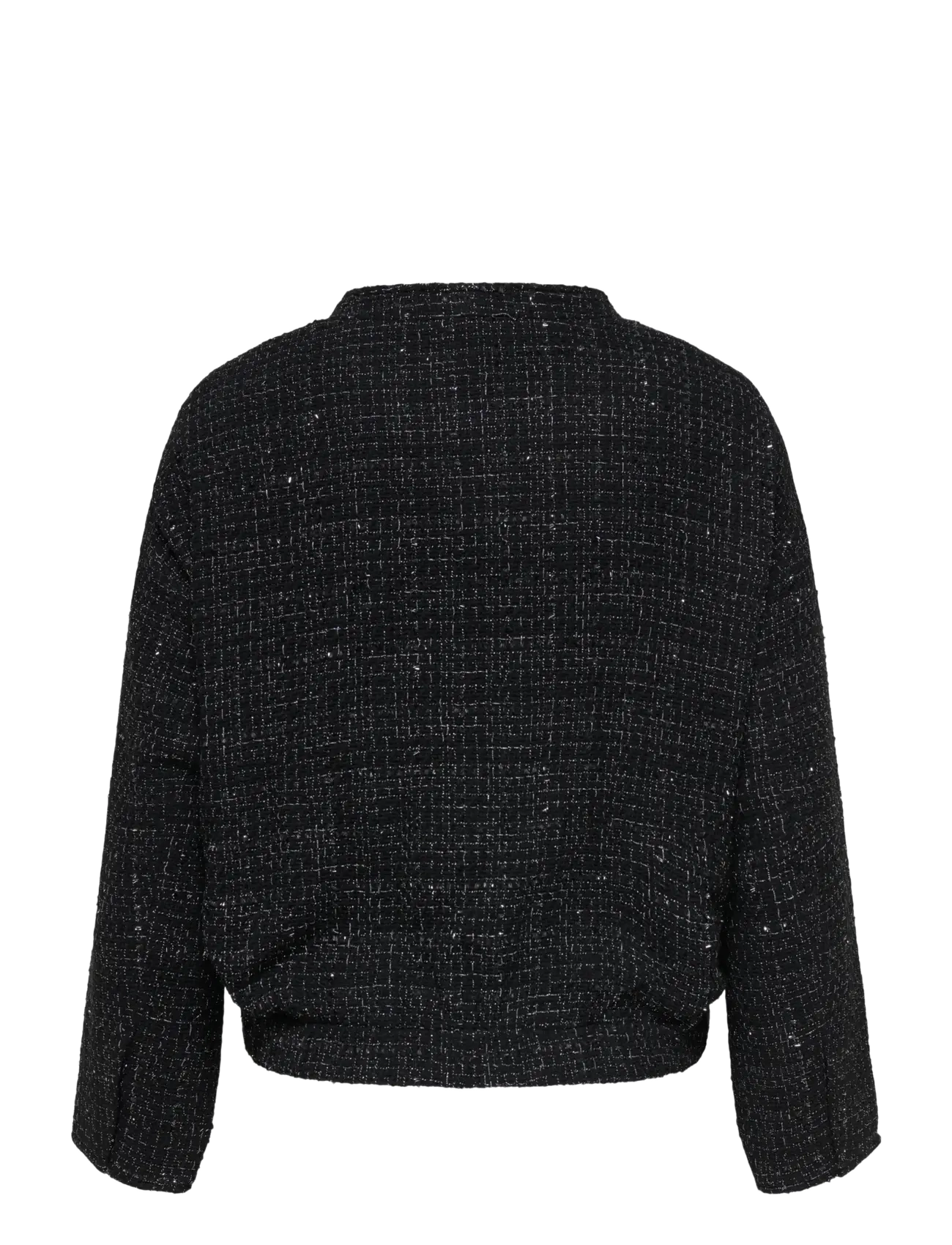 ONLY Carmakoma - CARAMAYA L/S BOUCLE GLITTER BOMBER PNT - bomberjakid - black - 2