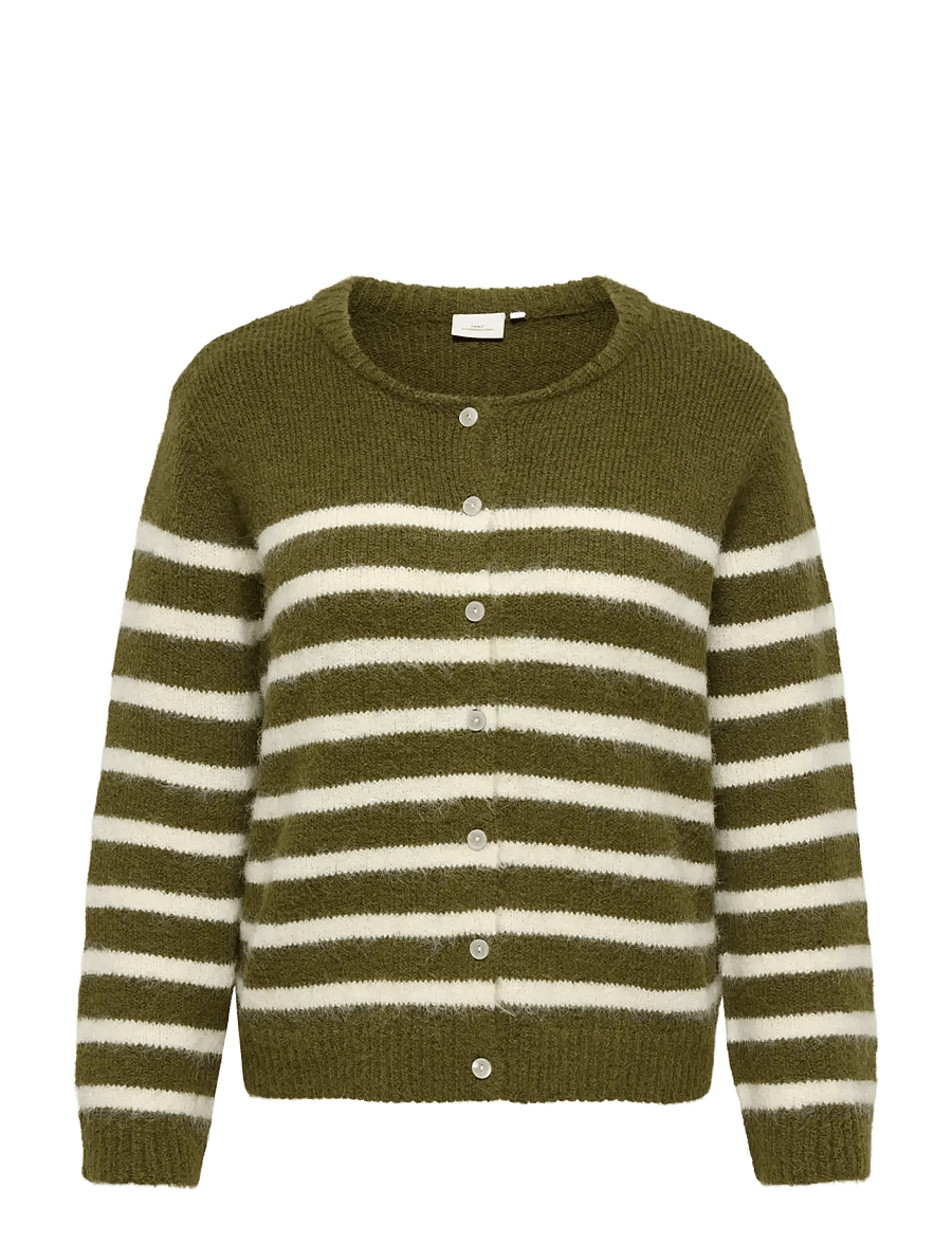 ONLY Carmakoma - CARMAGGIE LS BASEBALL NECK CARDI KNT - cardigans - beech - 0
