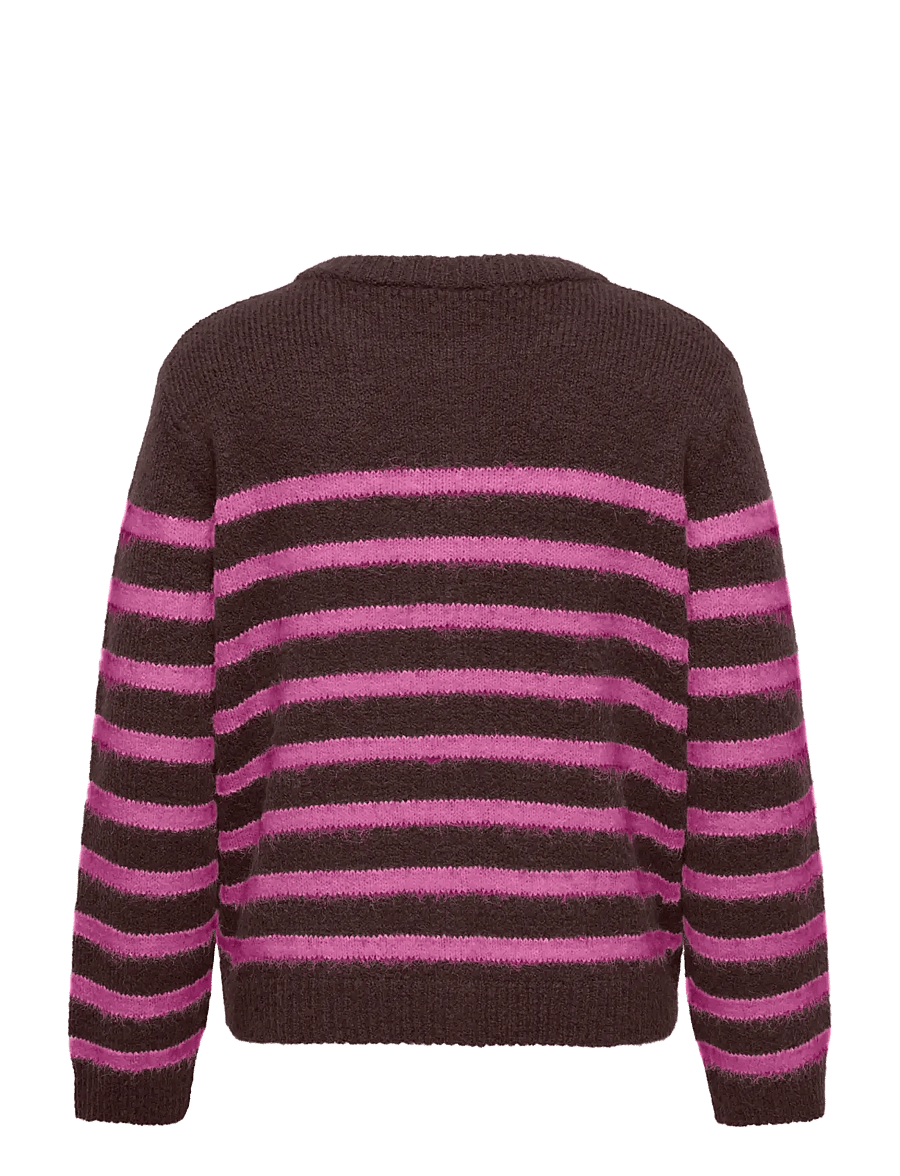 ONLY Carmakoma - CARMAGGIE LS BASEBALL NECK CARDI KNT - cardigans - coffee bean - 1