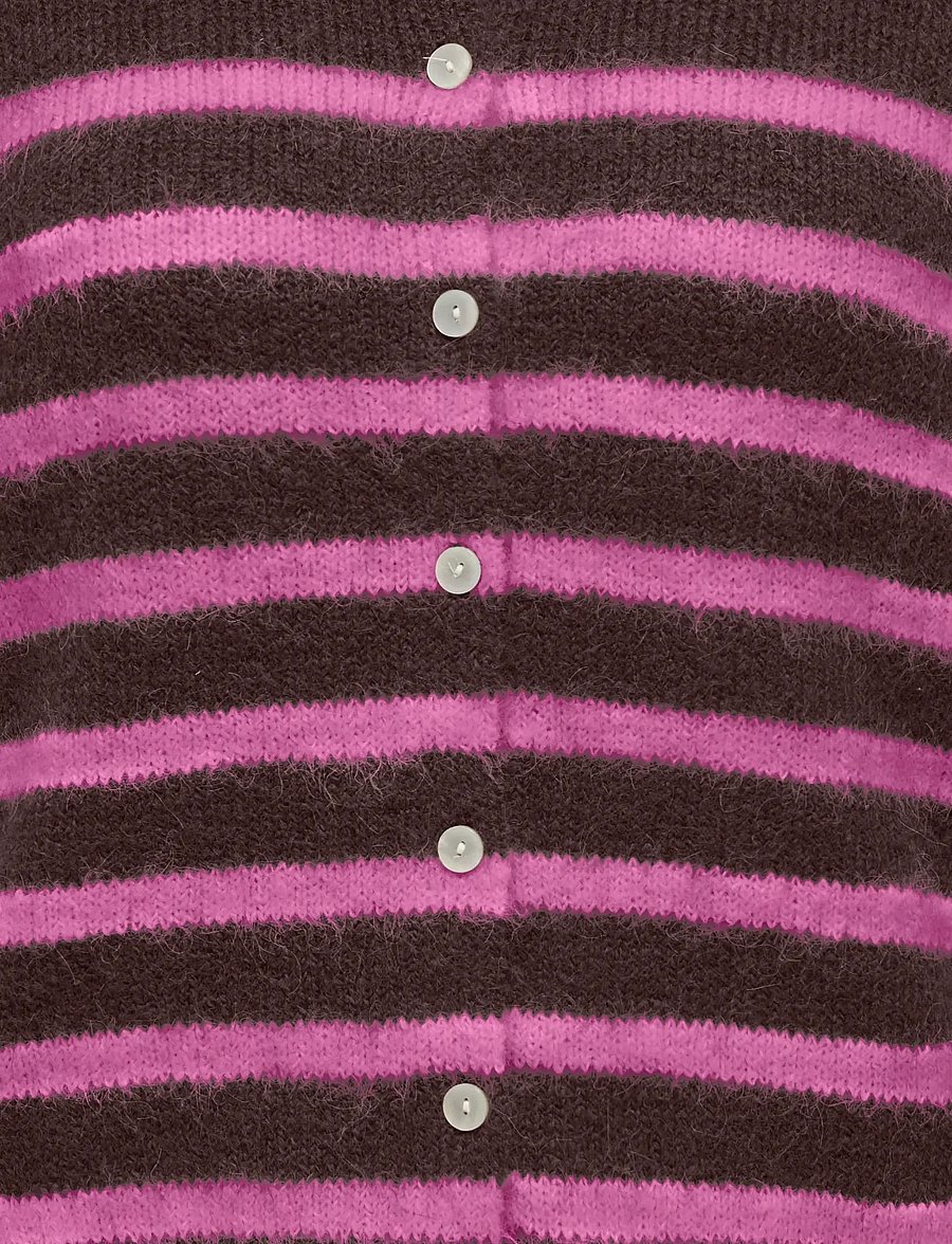 ONLY Carmakoma - CARMAGGIE LS BASEBALL NECK CARDI KNT - cardigans - coffee bean - 2