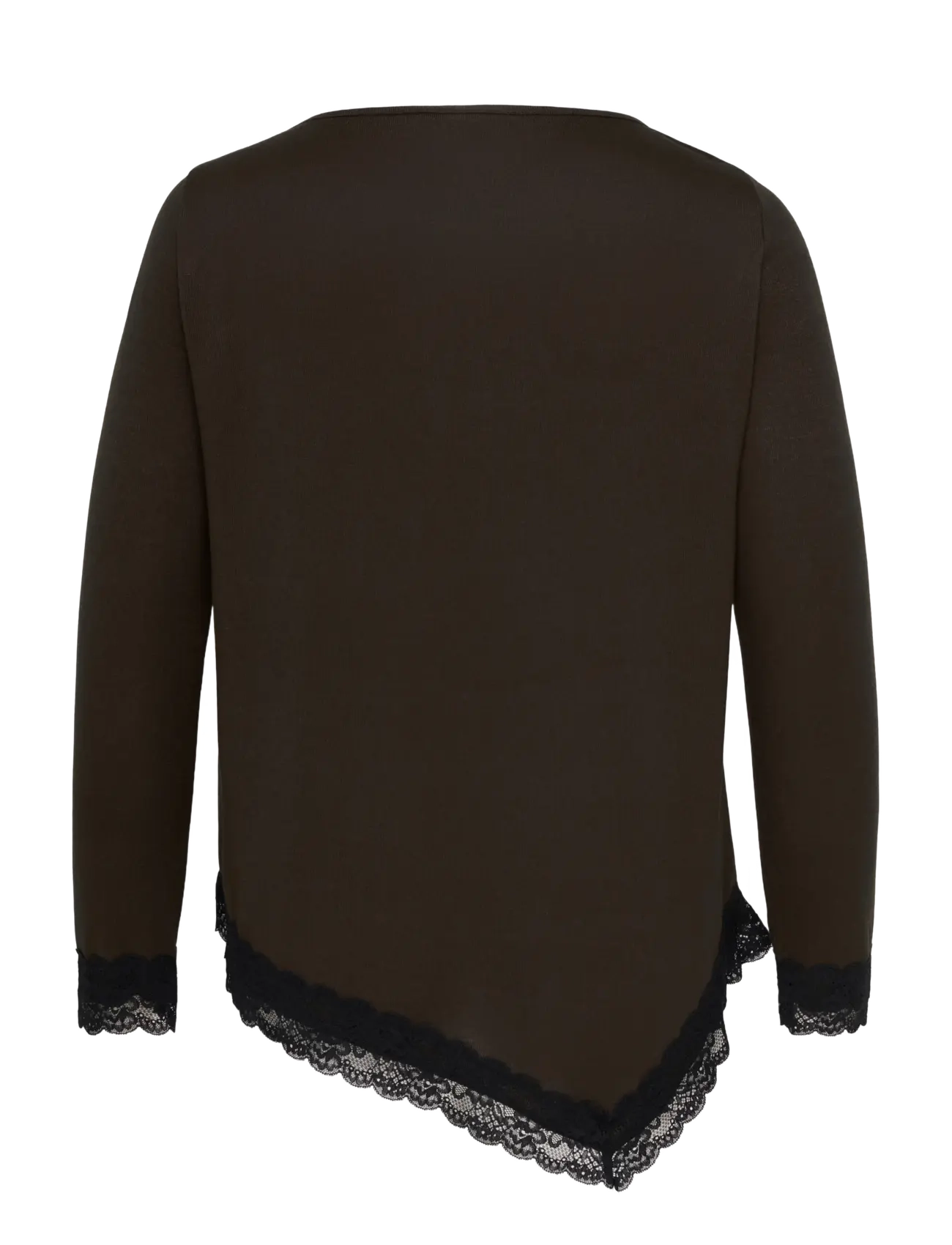 ONLY Carmakoma Caralba L/S Assymetric Lace Blouse Jrs skjortor & blusar dam – bild 2