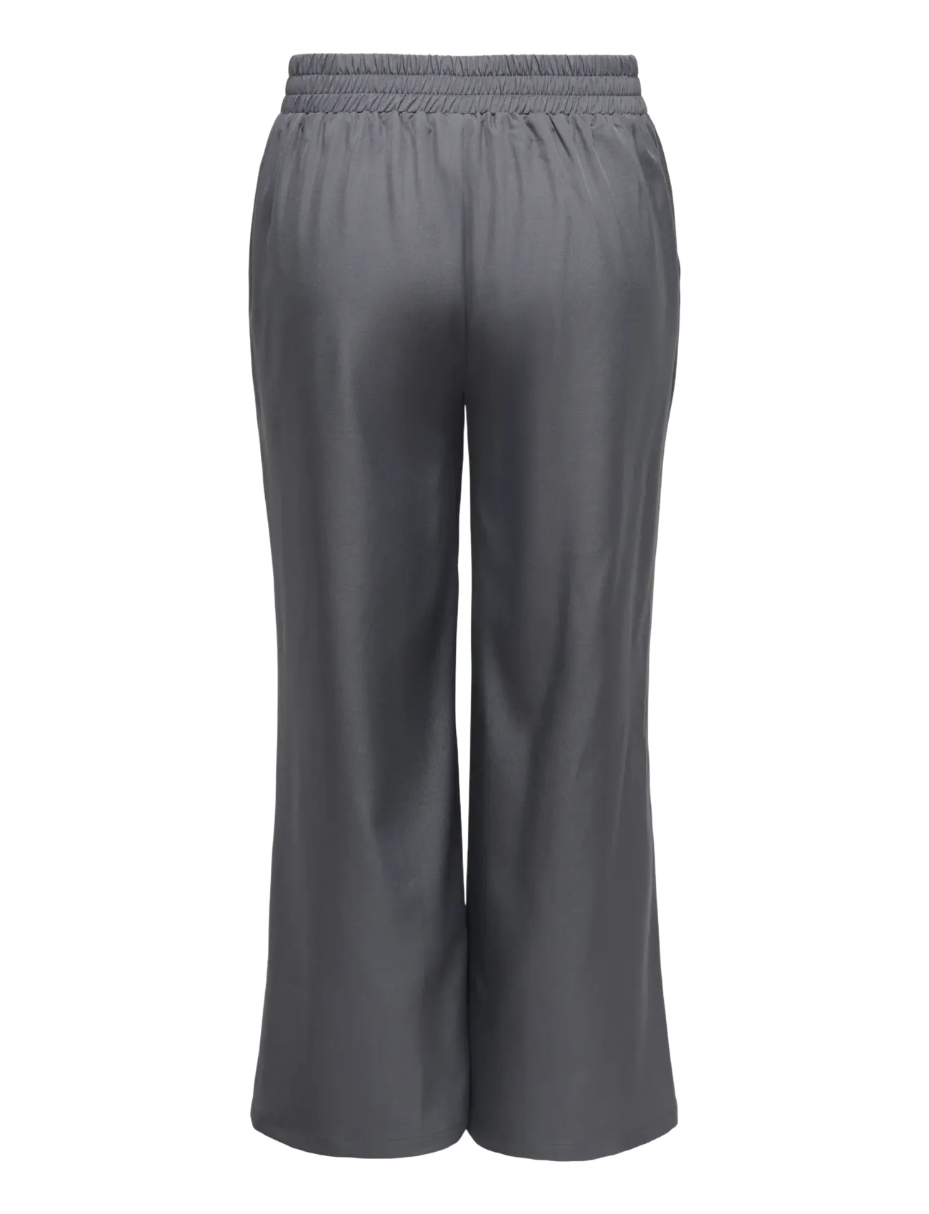 ONLY Carmakoma - CARVICTORIA PULL UP WIDE PANT TLR - dark grey melange - 1