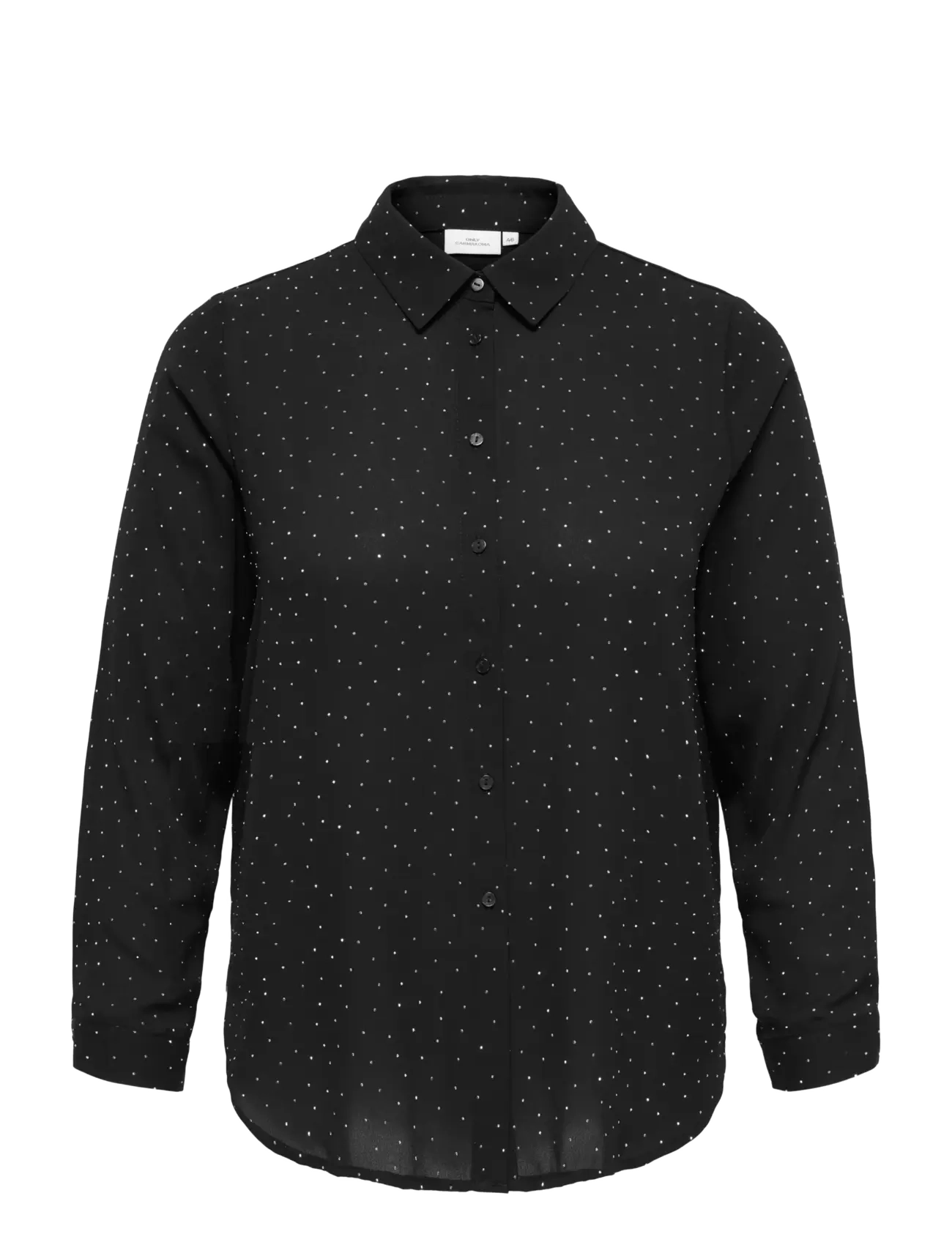 ONLY Carmakoma CARZEKE L/S STUD SHIRT WVN - Clothing - BLACK / black