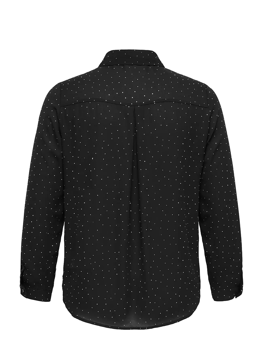 ONLY Carmakoma - CARZEKE L/S STUD SHIRT WVN - black - 1