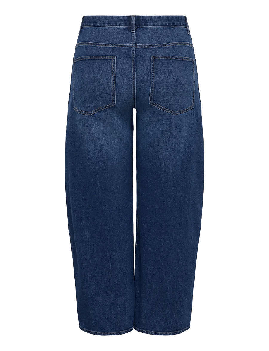 ONLY Carmakoma - CARSNOW HW BARREL DNM PIM - barrel jeans - dark blue denim - 1