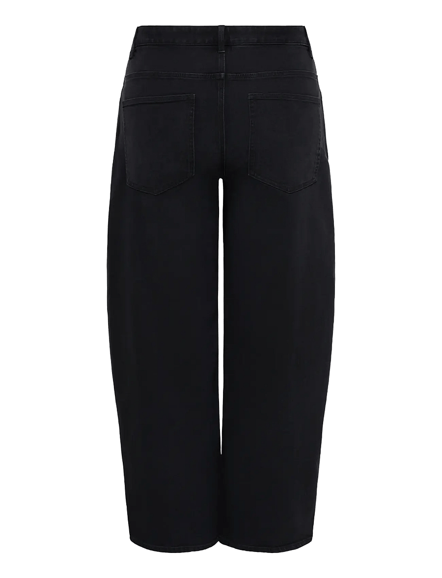 ONLY Carmakoma - CARSNOW HW BARREL DNM PIM - barrel jeans - washed black - 2
