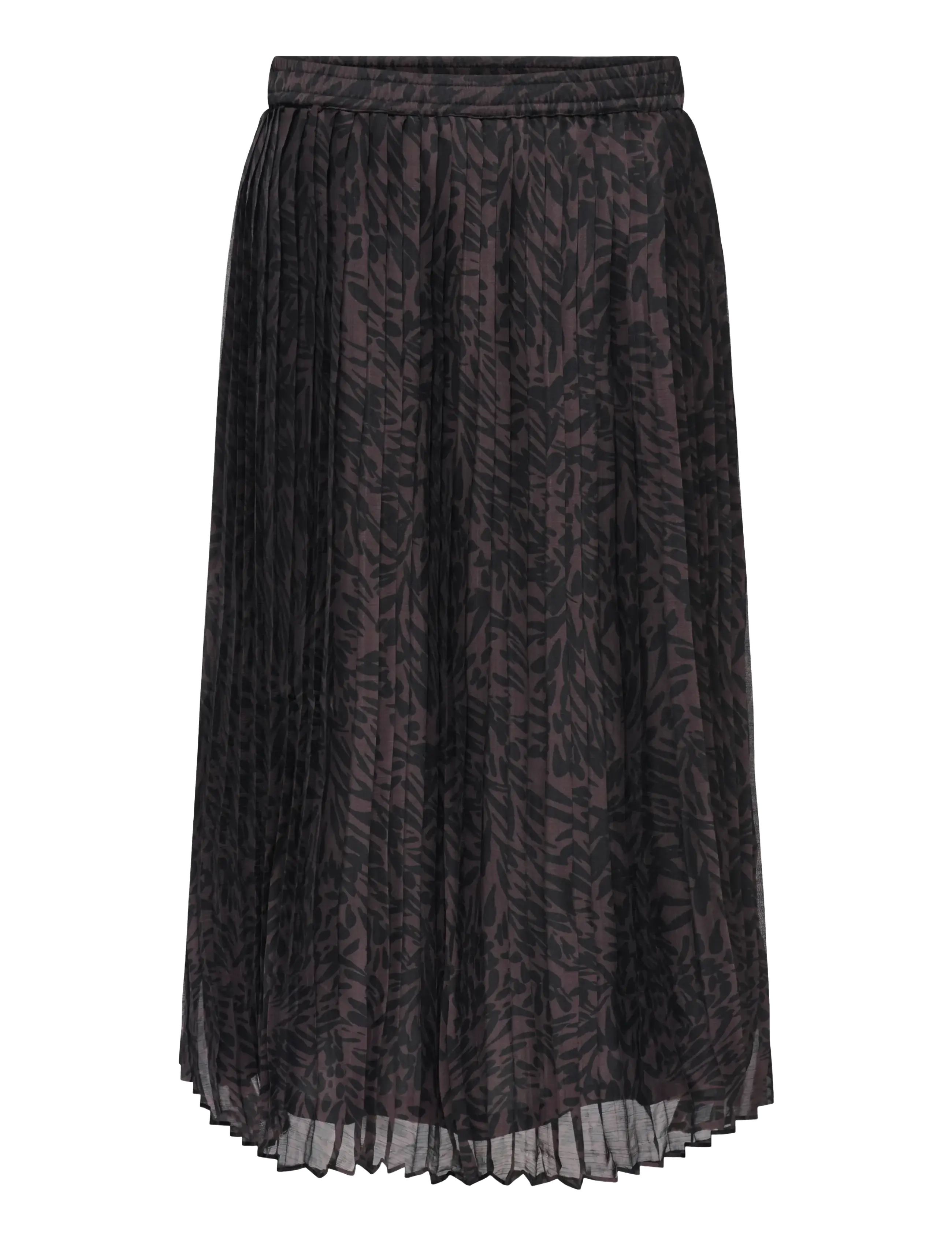 ONLY Carmakoma CARSTAR PENINNA PLISSE LONG SKIRT AOP - Röcke - CHOCOLATE PLUM / burgundy
