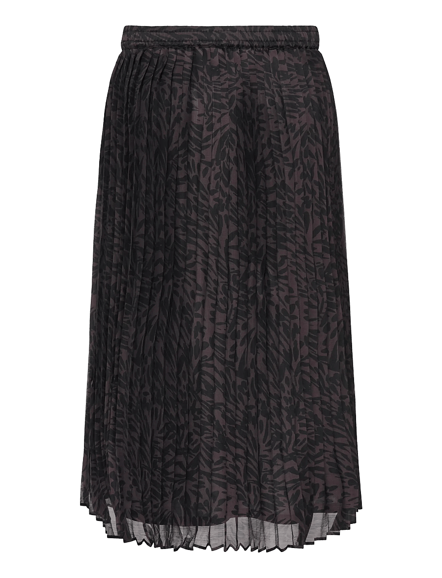 ONLY Carmakoma - CARSTAR PENINNA PLISSE LONG SKIRT AOP - chocolate plum - 2