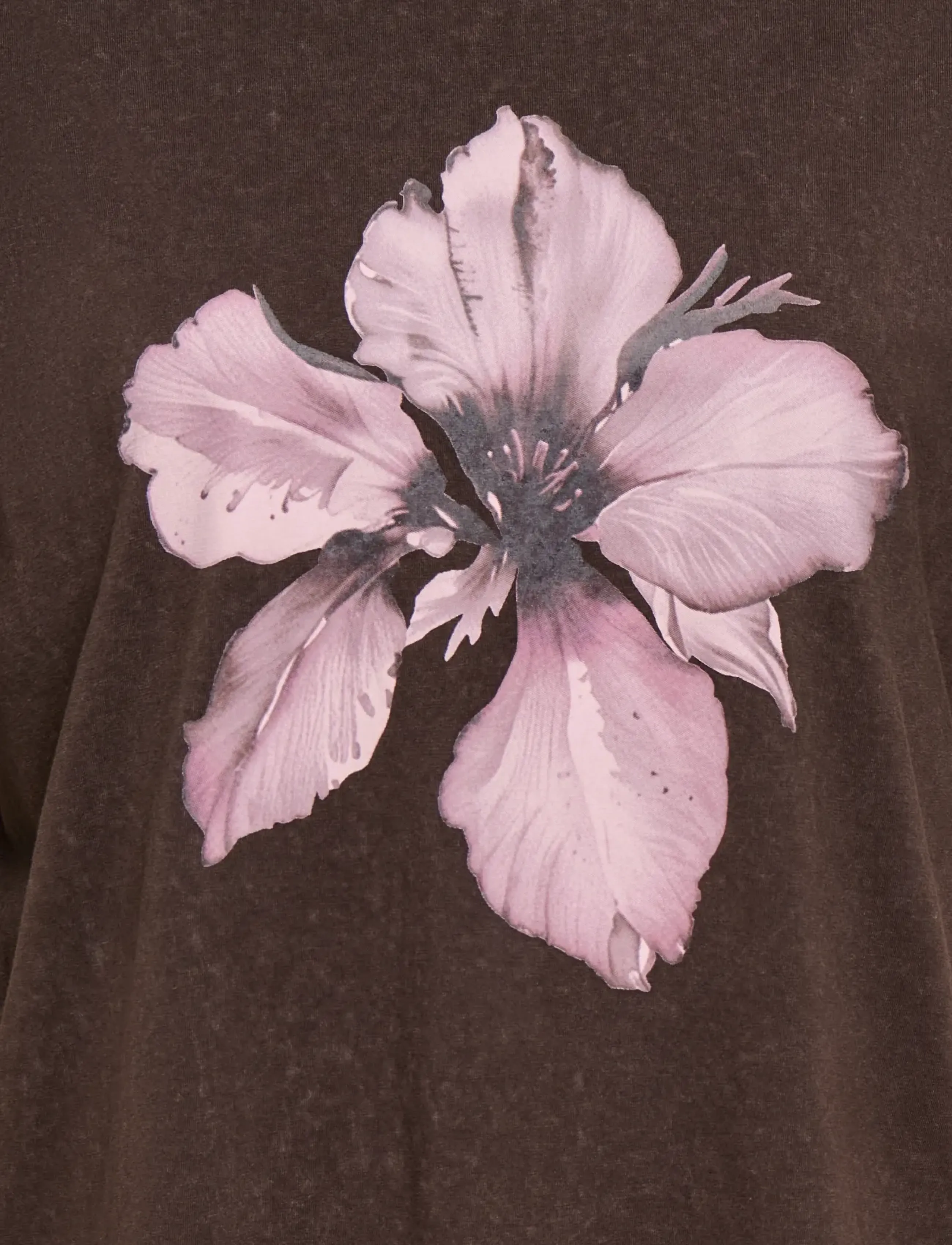 ONLY Carmakoma - CARCADY S/S WASH PRINT LOOSE TEE JRS VP - t-shirts - coffee bean - 2