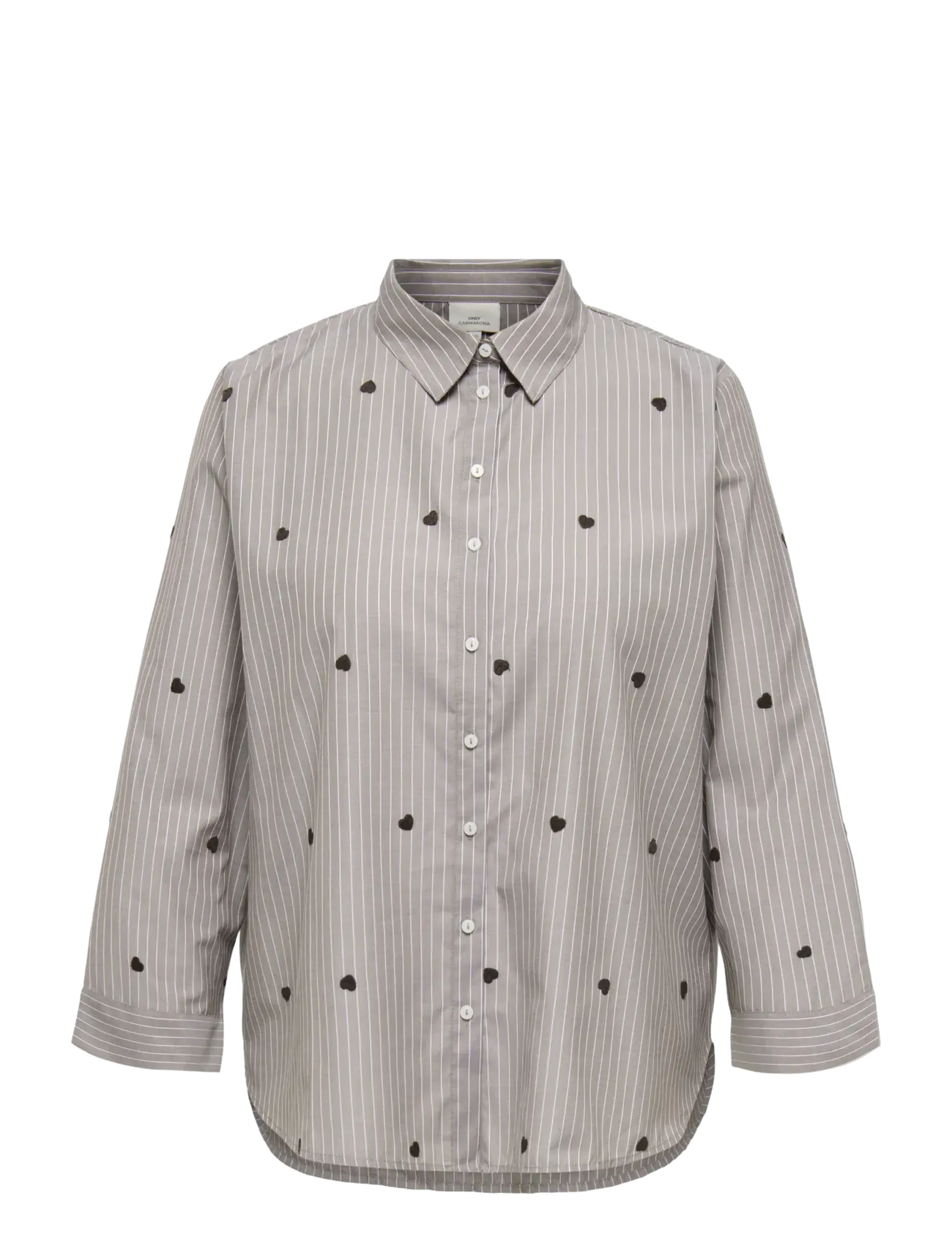 ONLY Carmakoma CARNEW LINA GRACE STR EMB SHIRT WVN NOOS - ONLY Carmakoma - COFFEE BEAN / brown