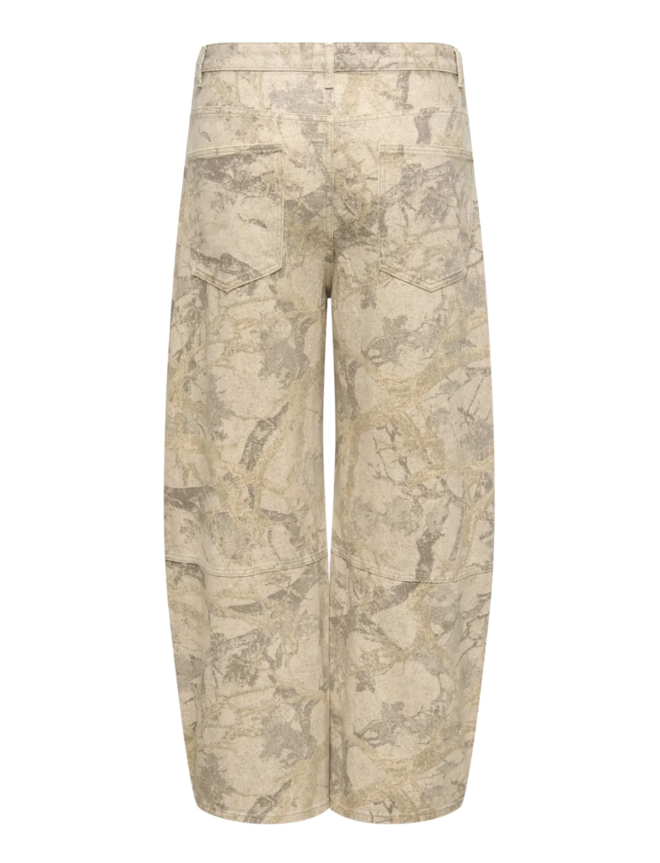 ONLY Carmakoma - CARTAYLOR-BANU HW CAMO BARREL PANT PNT - oatmeal - 1