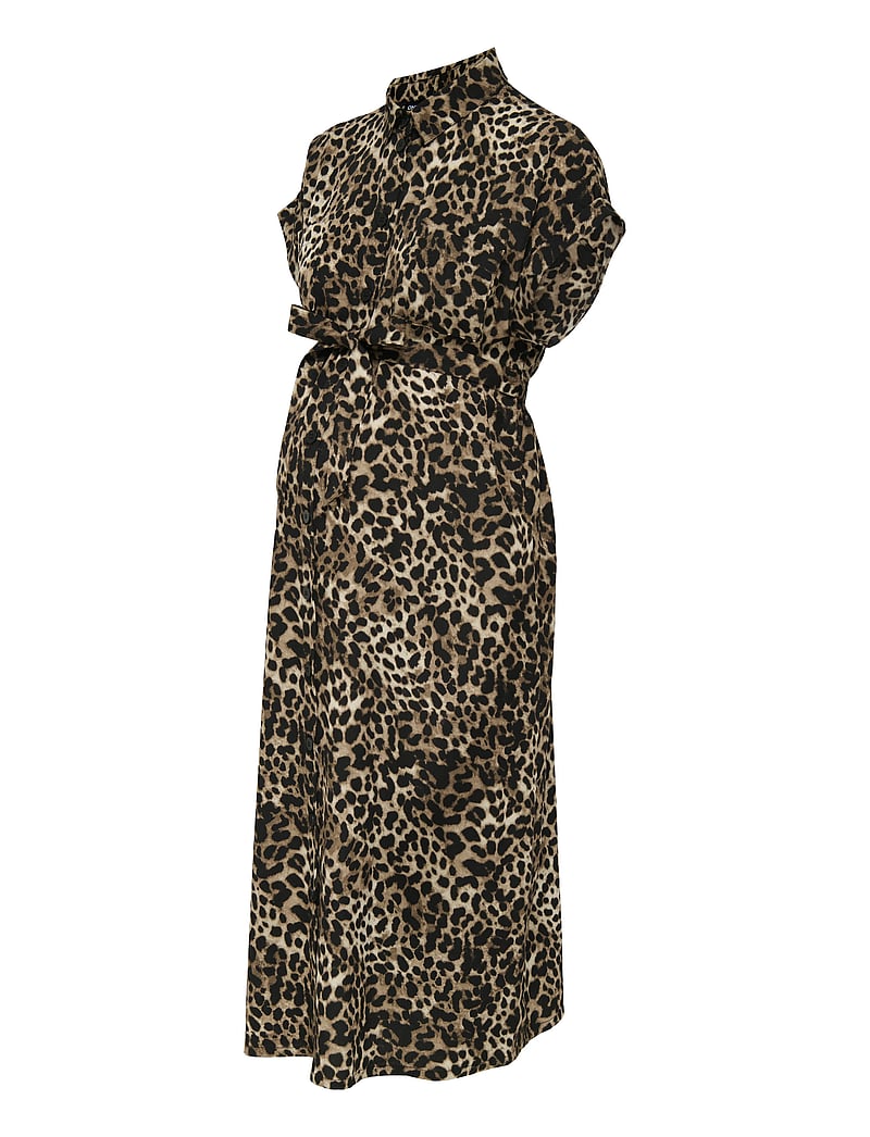 Only Maternity - OLMHANNOVER LIFE S/S SHIRT DRESS NOOS - suvekleidid - black - 4