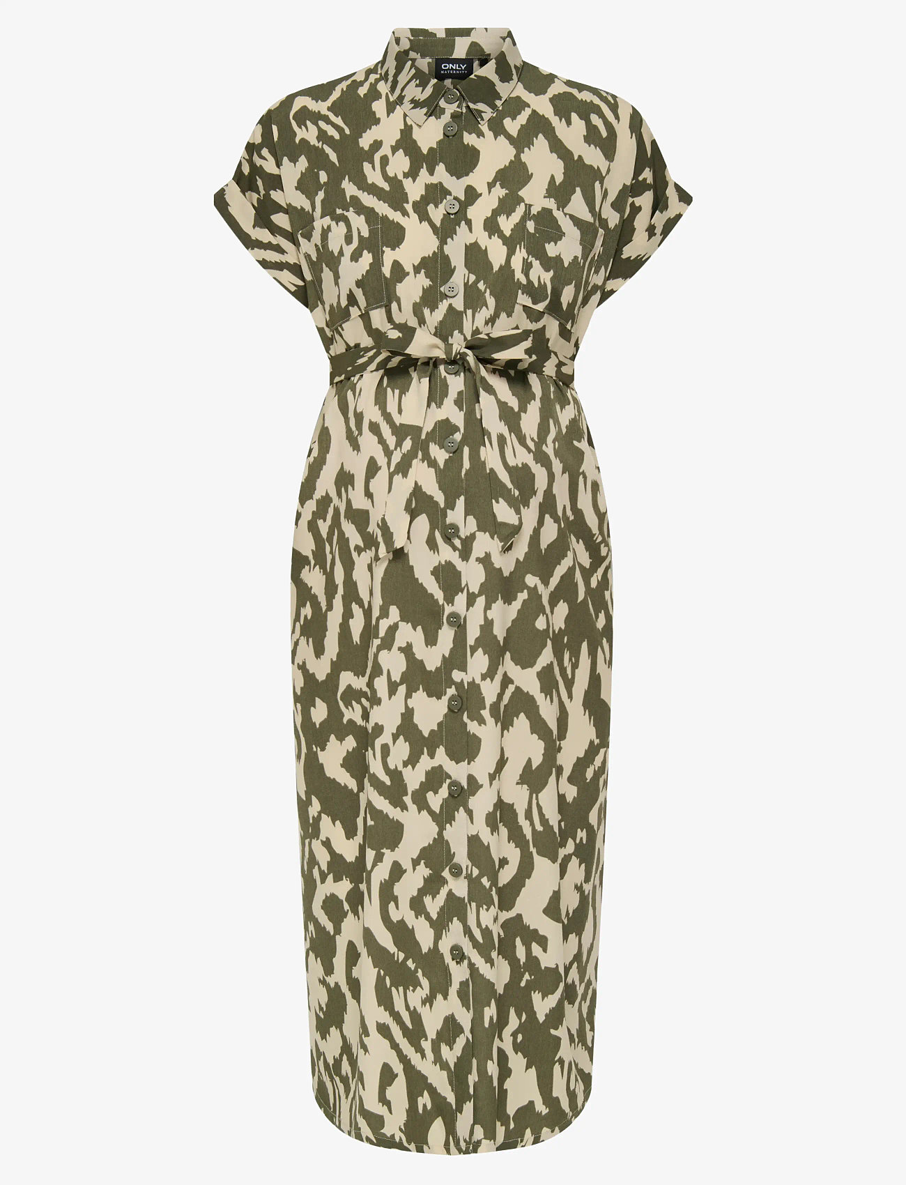 Only Maternity - OLMHANNOVER LIFE S/S SHIRT DRESS NOOS - sommerkjoler - tarmac - 1