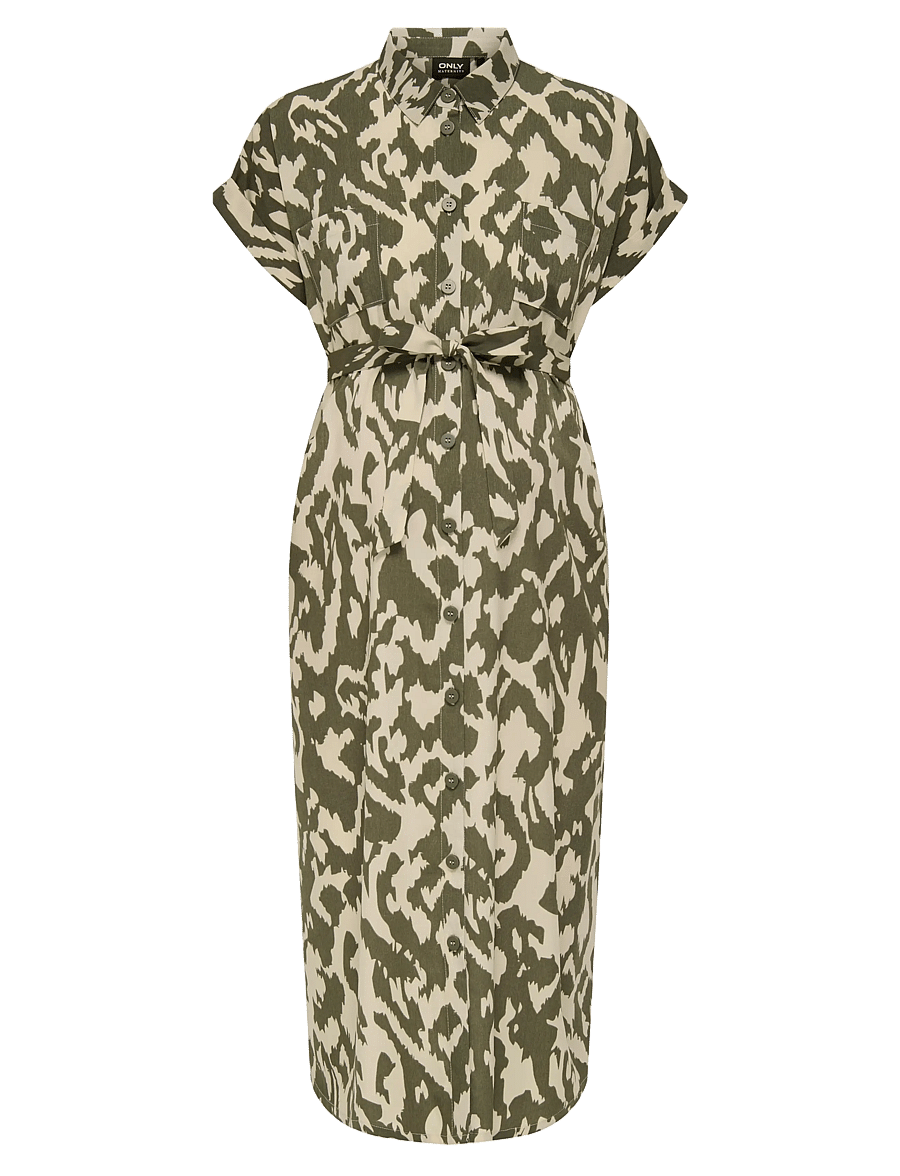 Only Maternity - OLMHANNOVER LIFE S/S SHIRT DRESS NOOS - robes d'été - tarmac - 1