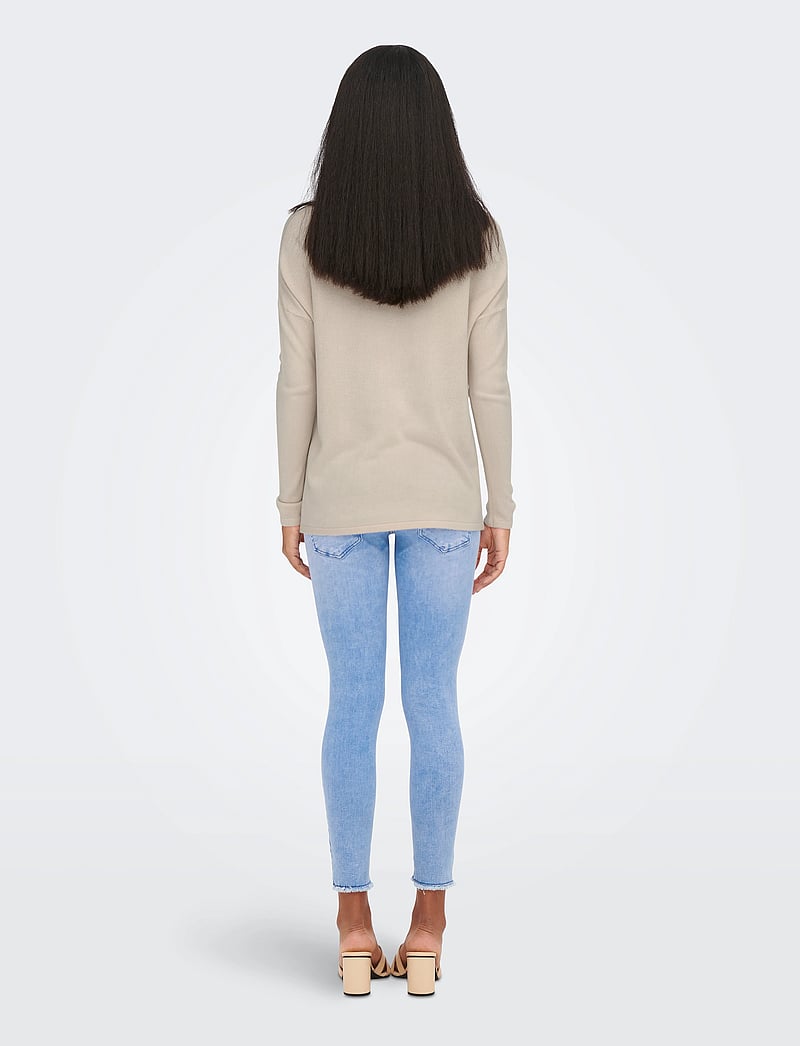 Only Maternity - OLMAMALIA L/S V-NECK PULLOVER KNT NOOS - oberteile - pumice stone - 3