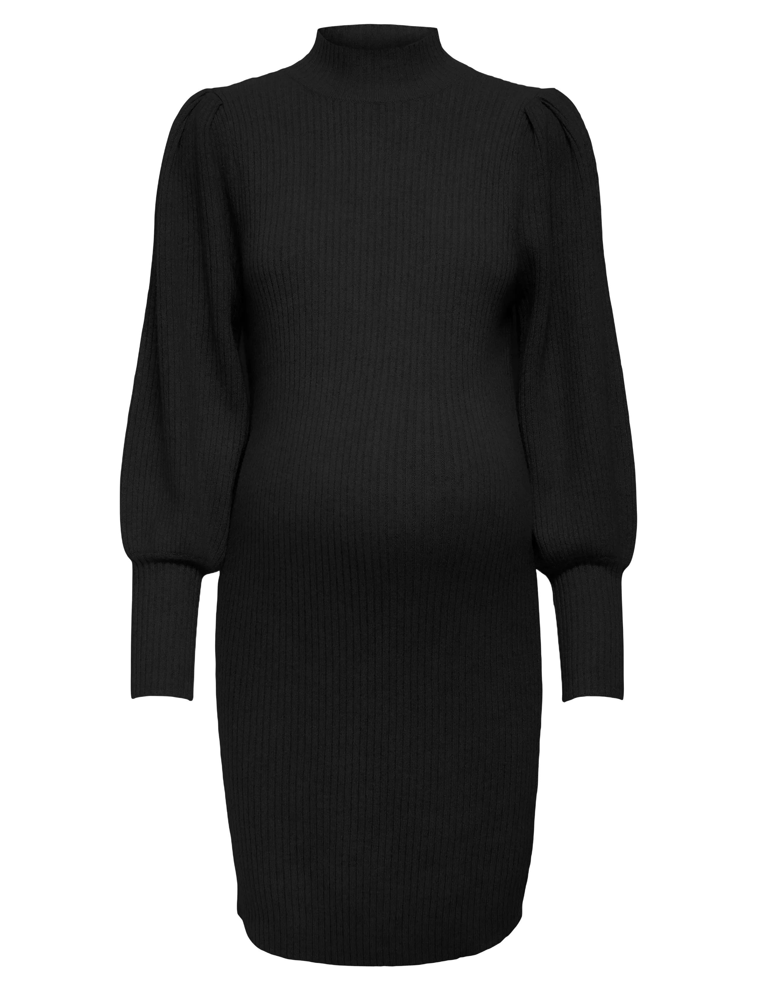 ONLY MATERNITY Olmkatia L/S Kleid Knt Noos Schwarz - XL - Damen