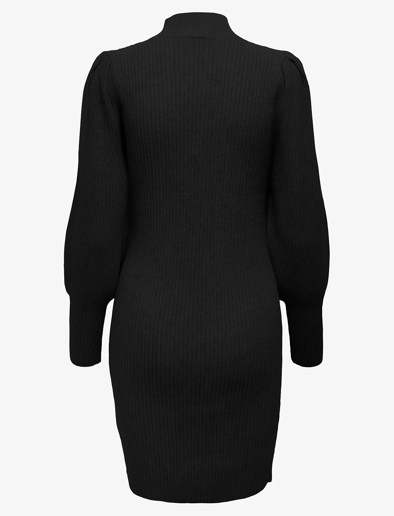 Only Maternity - OLMKATIA L/S DRESS KNT NOOS - stickade klänningar - black - 2