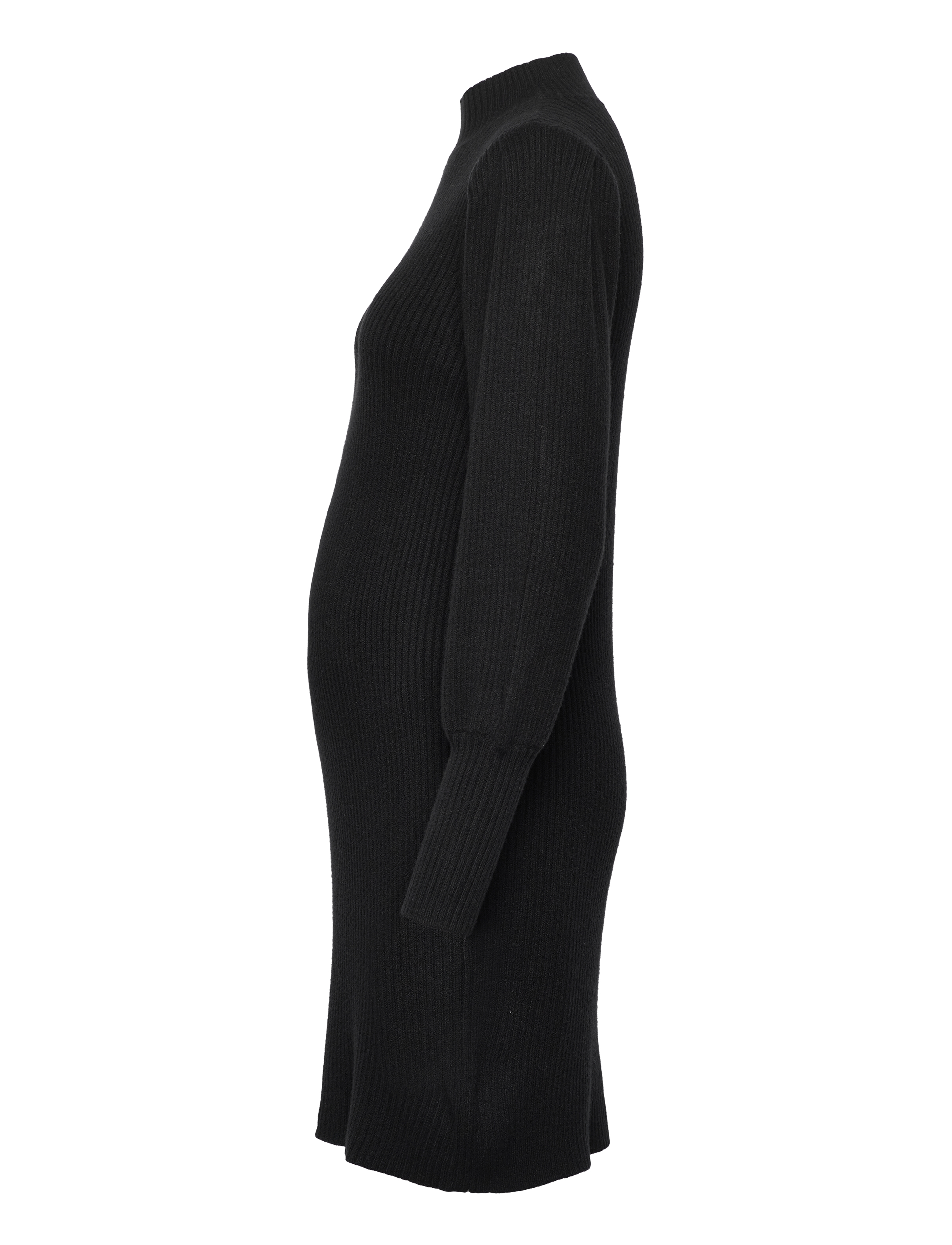 Only Maternity - OLMKATIA L/S DRESS KNT NOOS - neulemekot - black - 3