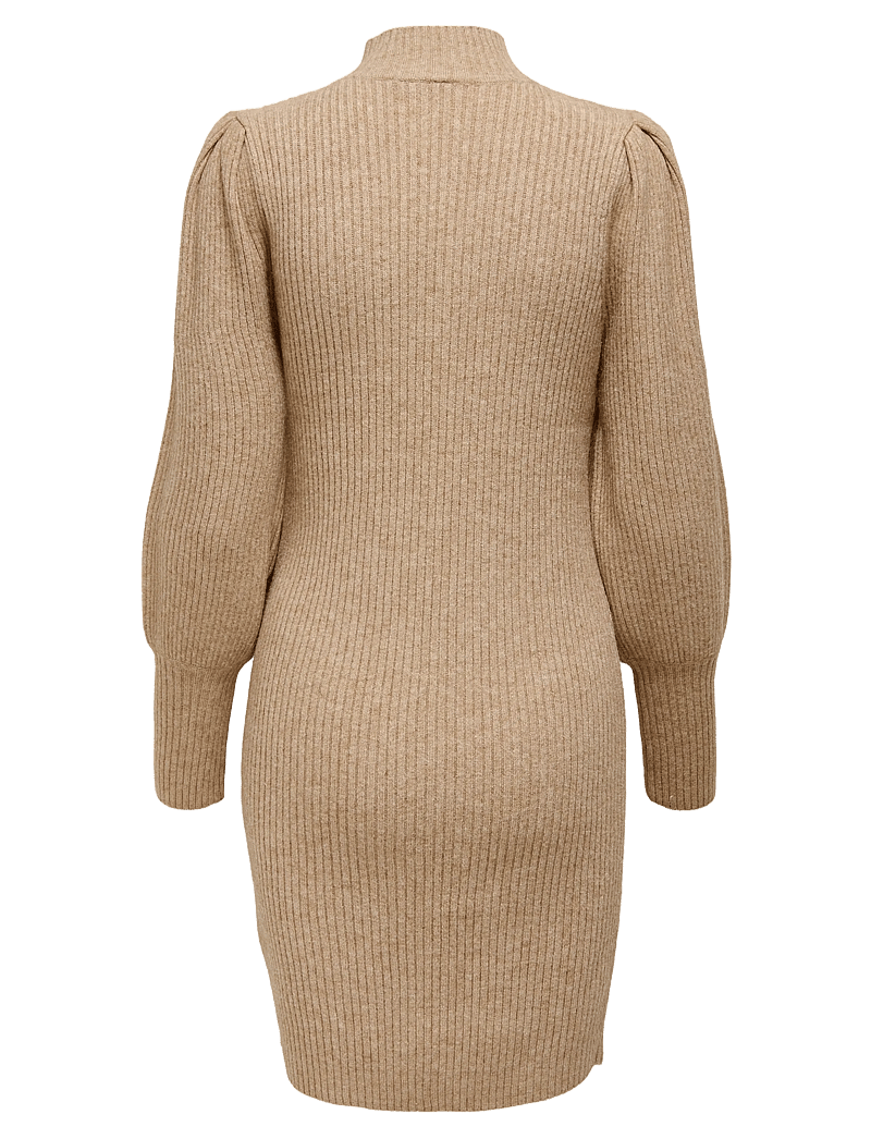 Only Maternity - OLMKATIA L/S DRESS KNT NOOS - strikkjoler - toasted coconut - 2