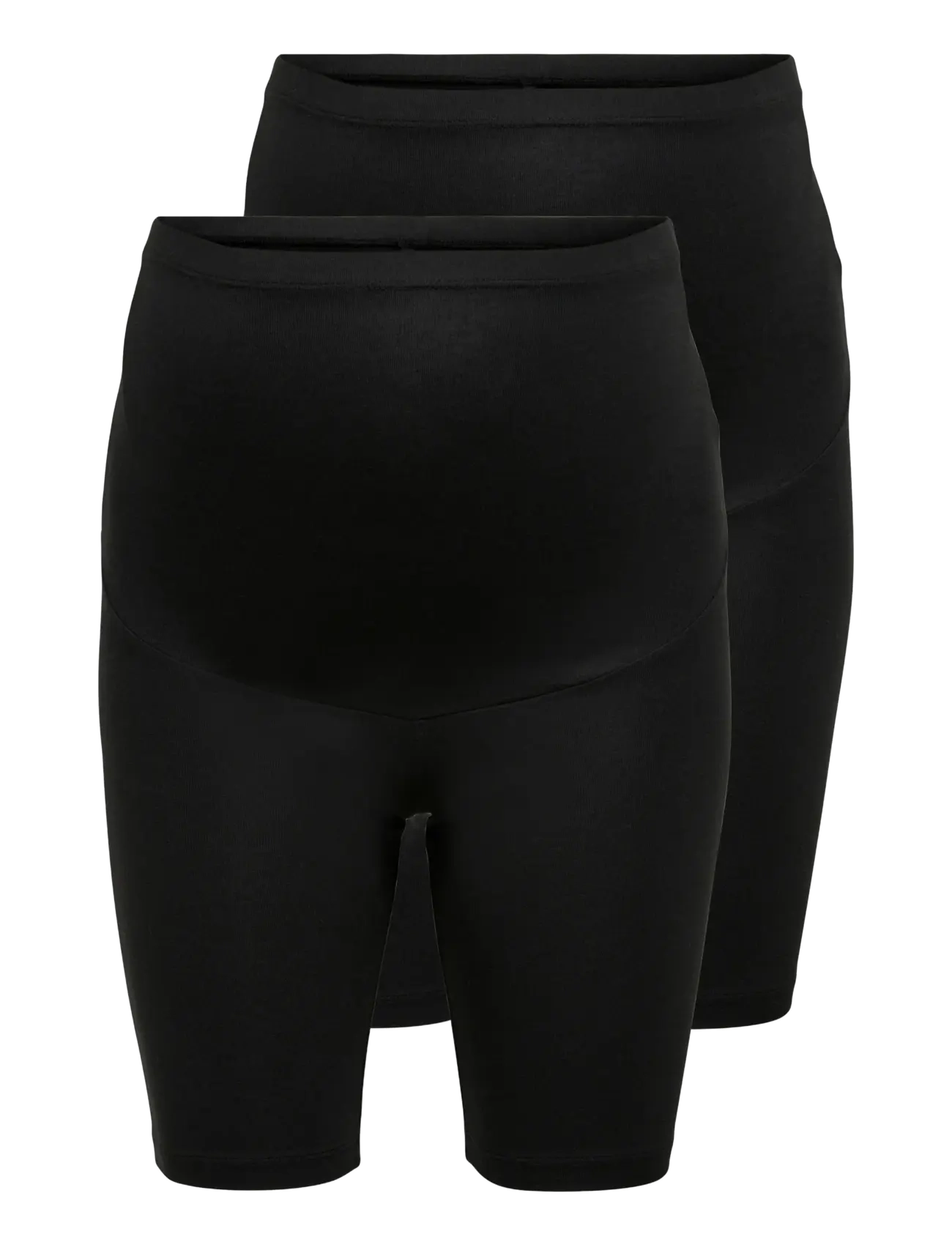 Only Maternity OLMLOVELY SHORTS JRS MAT 2PACK NOOS - Only Maternity - BLACK / black